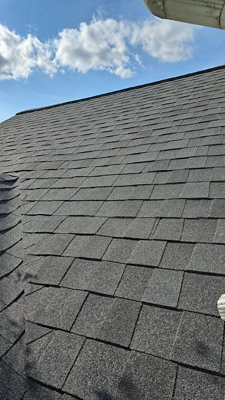 ATLAS PINNACLE COLOR: BLACK SHADOW DRIP EDGE: WHITE by Eagle Eye Roofing