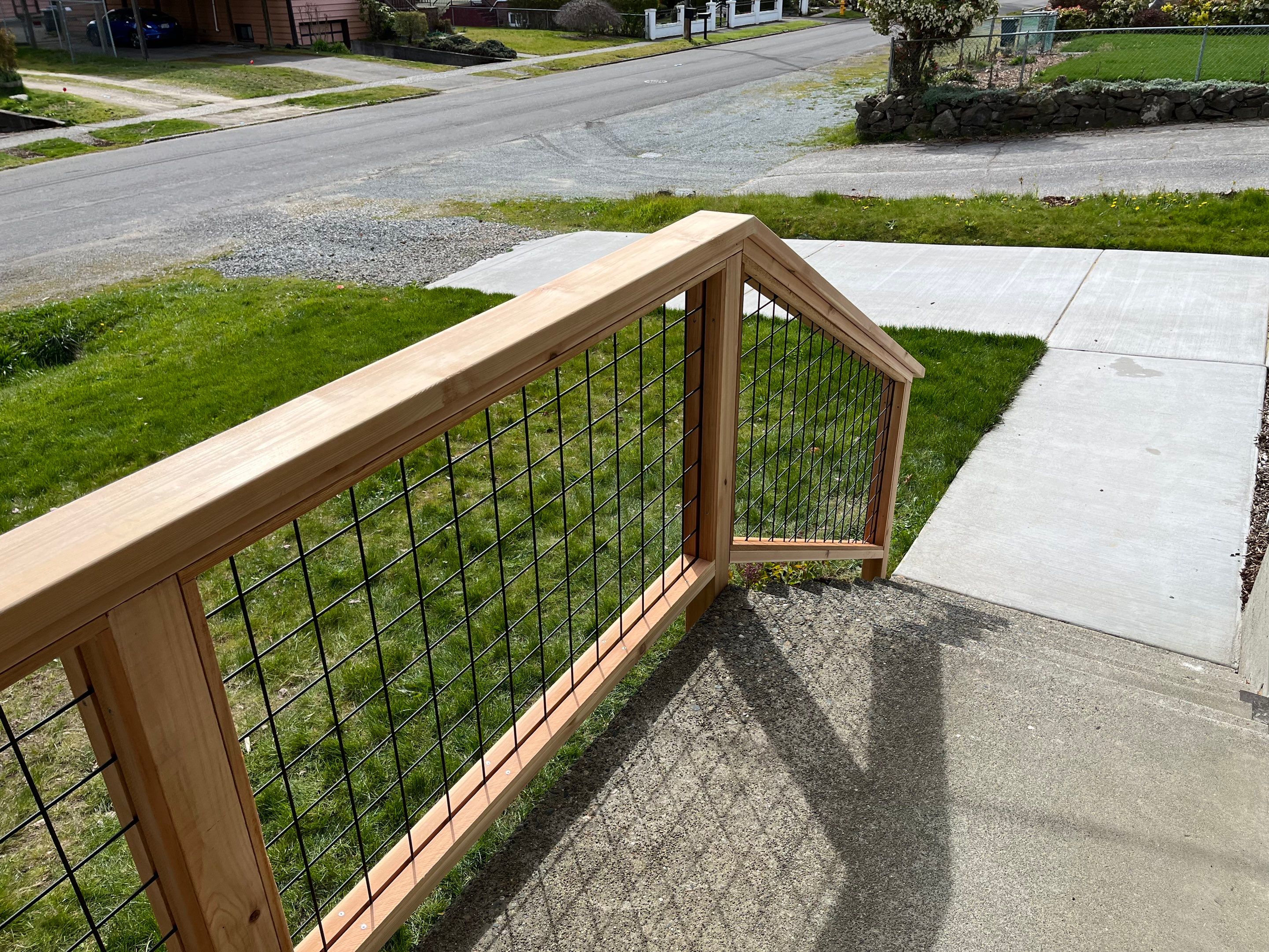 Burien Hogwire Railing  by Alki deck builders 