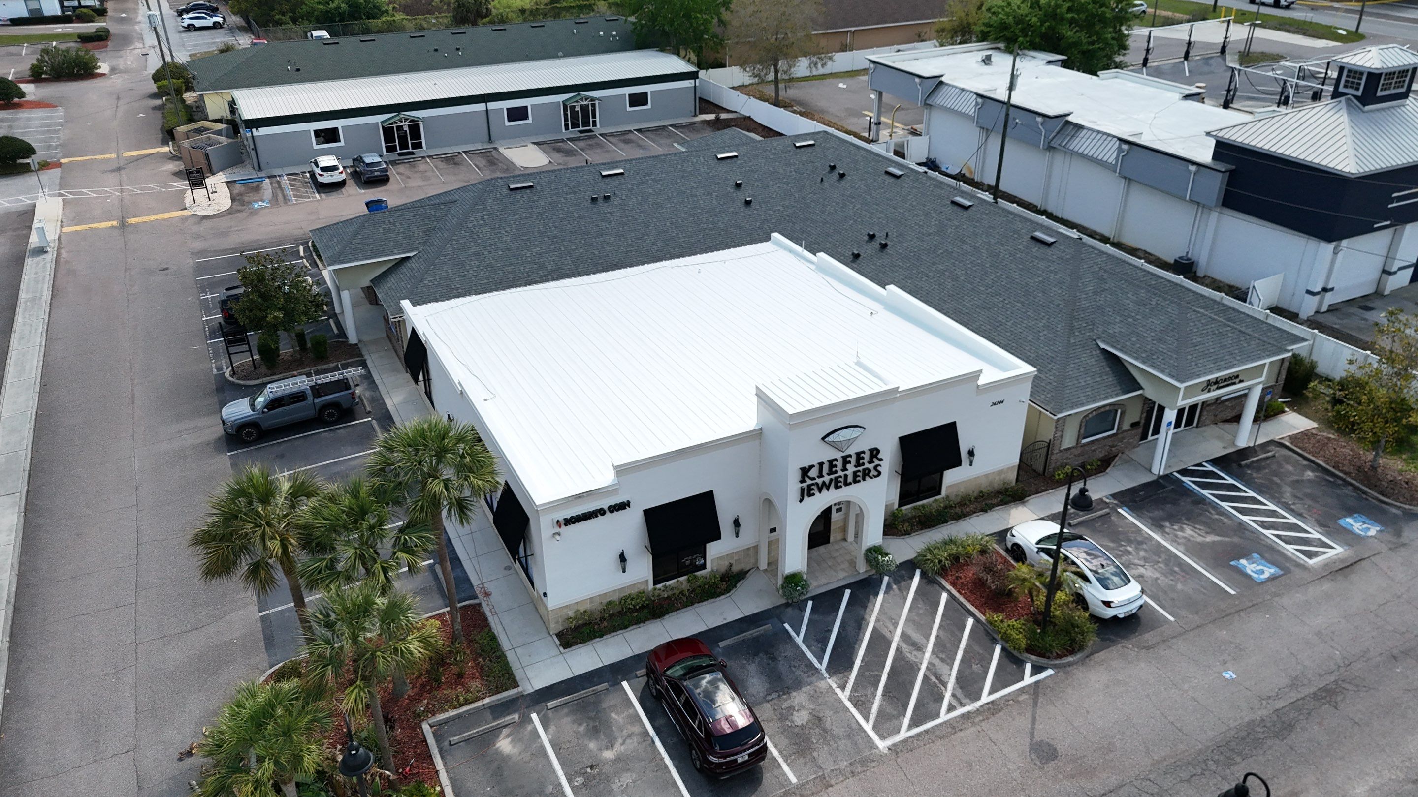 Silicone Roof Restoration for Commercial Metal Building in Lutz by CES Roofing