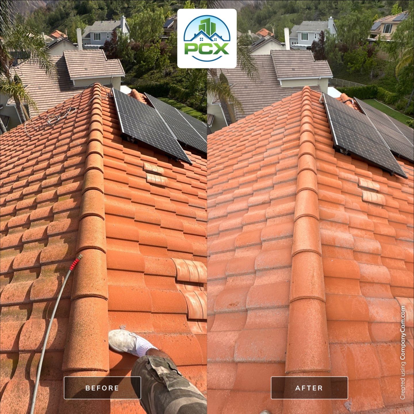 Trabuco Canyon Roof Washing with Pressure Washer by Property Cleaning Experts