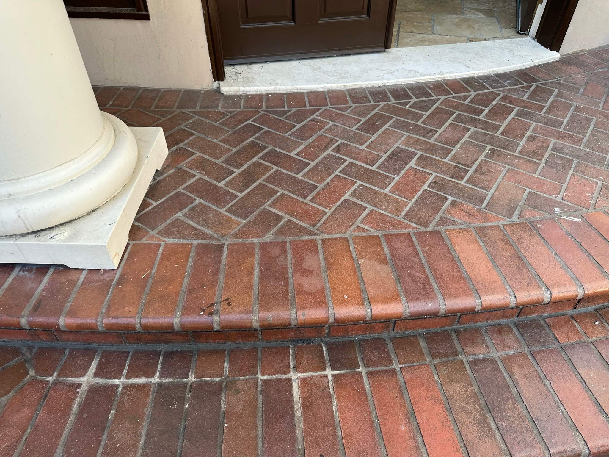 Orange County Clay Tile Roof Soft Wash on Unwalkwable Roof by Property Cleaning Experts