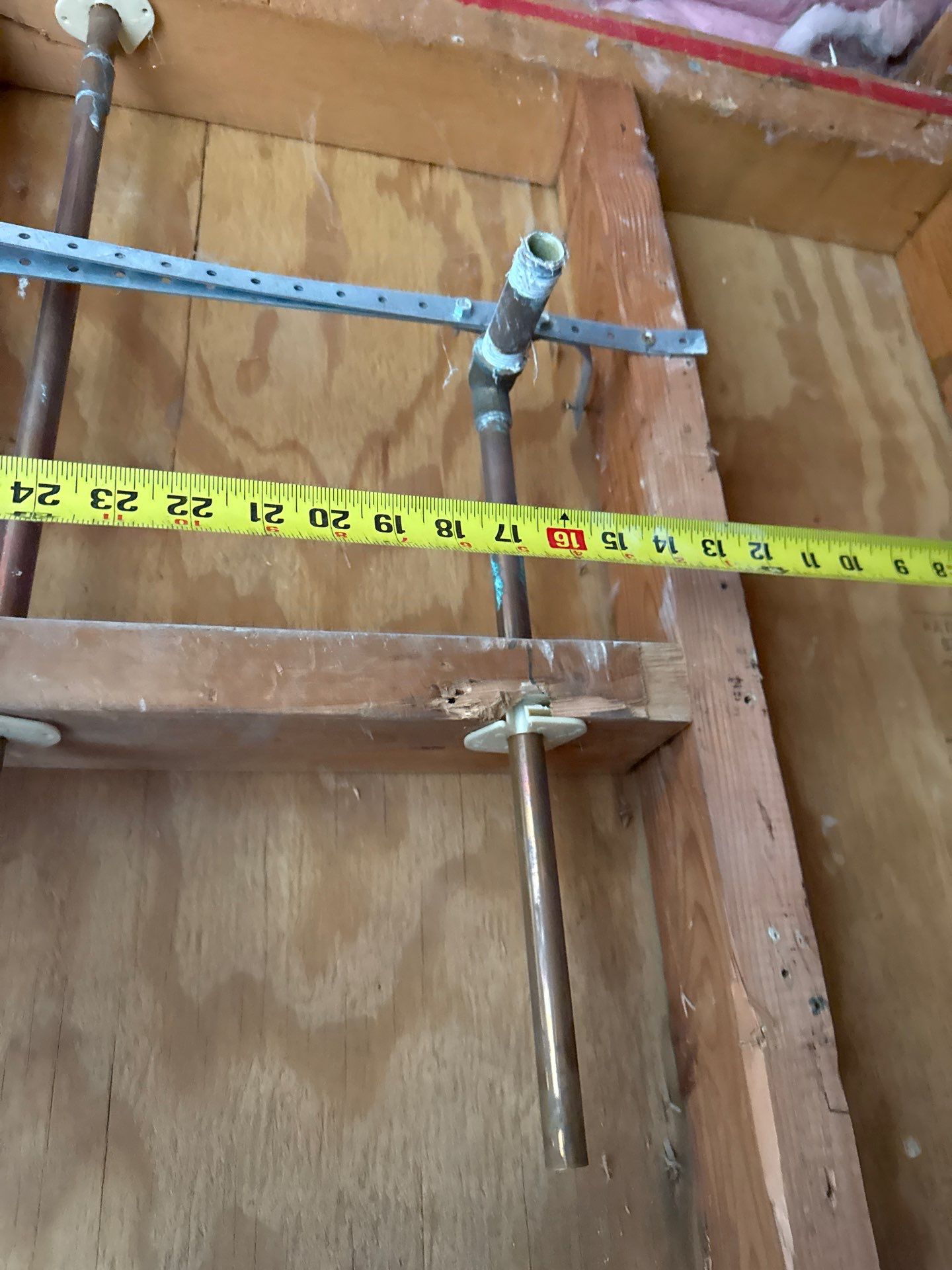 Installing Water Pipe for Shower by Us Plumbing