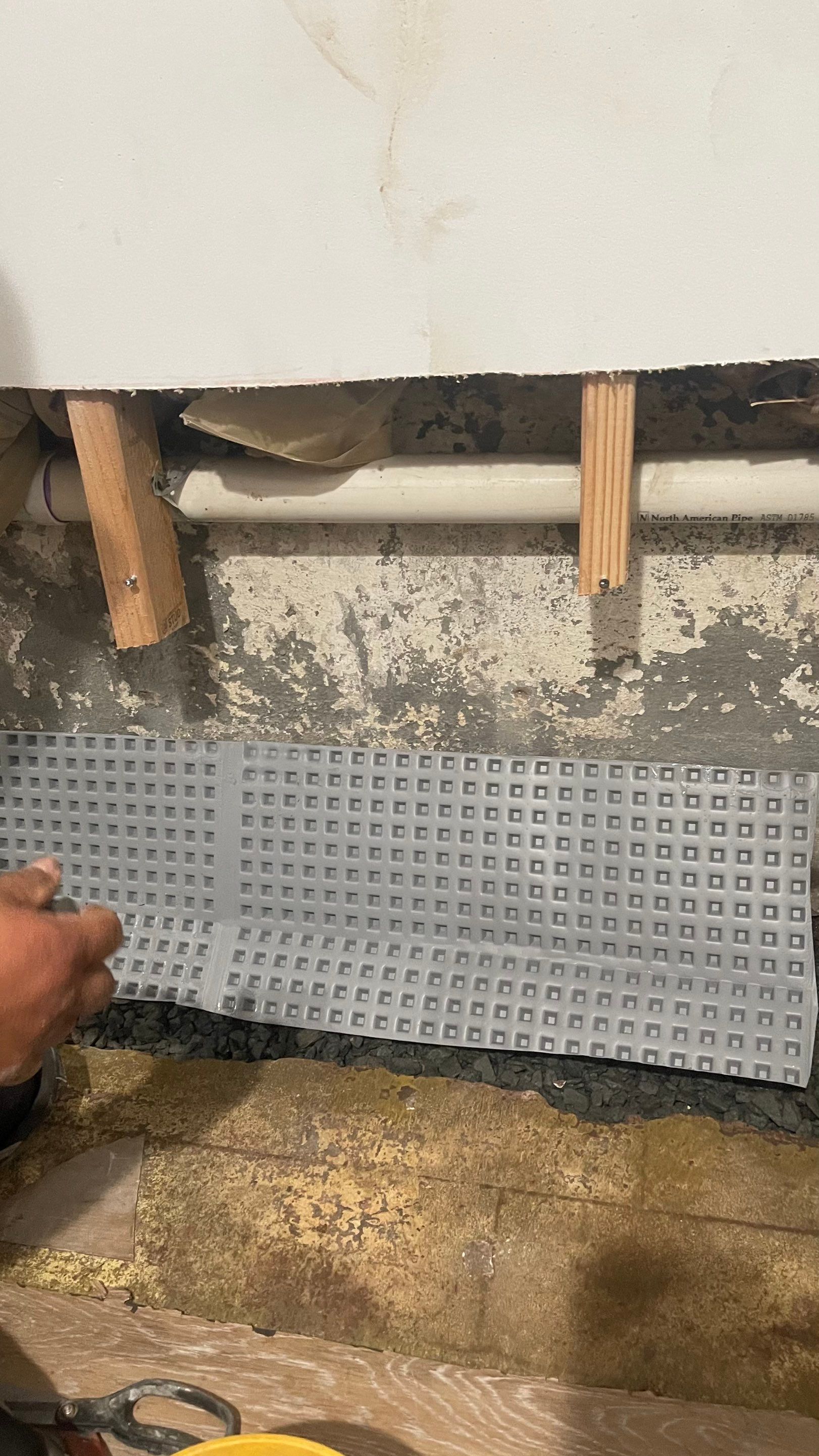 Interior French Drain Job in Lyndhurst, NJ by Pure Service Pro, LLC 