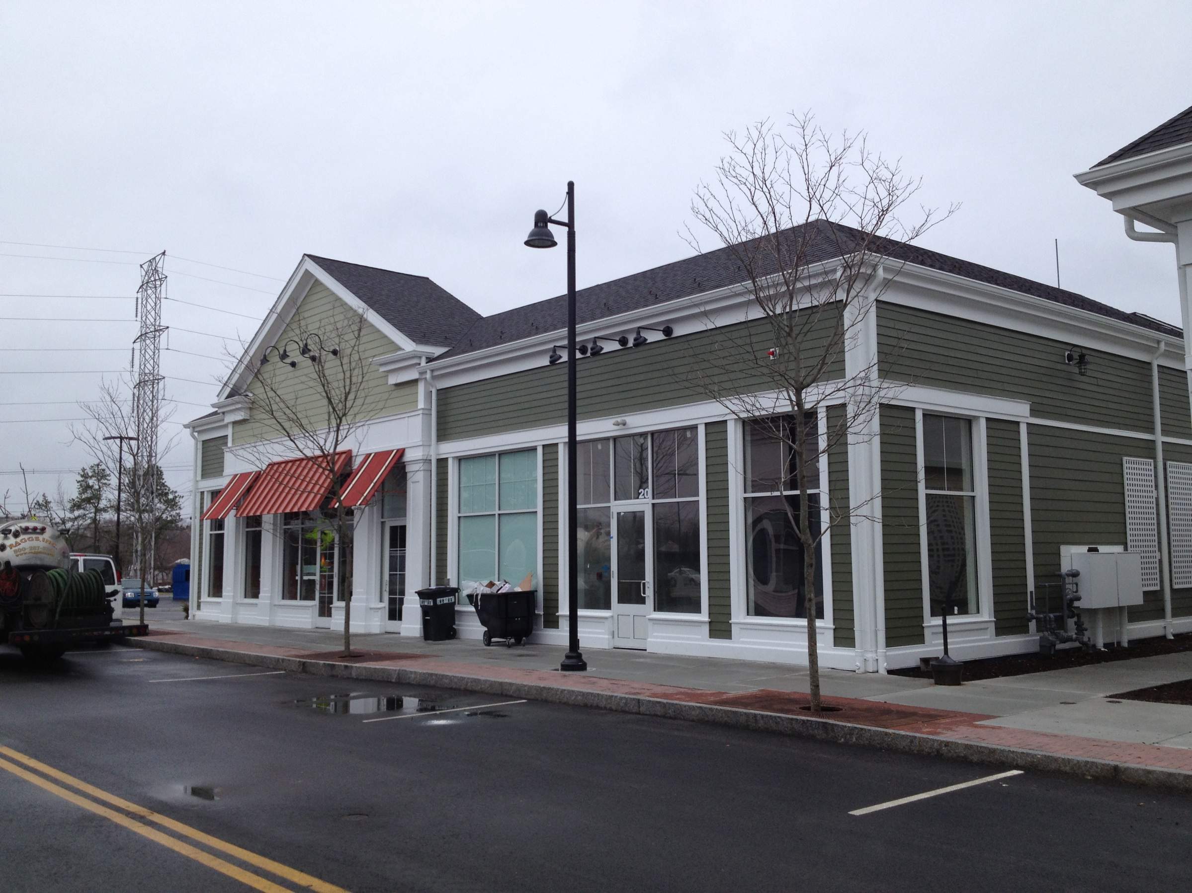 Commercial Gutter System at Wayland Town Center by Gutter Pro Enterprises