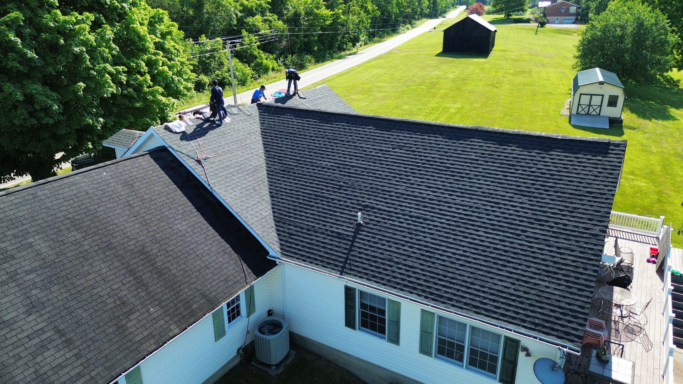 Residential Roofing Installation using Timberline HDZ Shingles - Charcoal by RoofX 