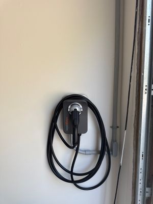 Garage Conduit Run & ChargePoint EV Charger Install