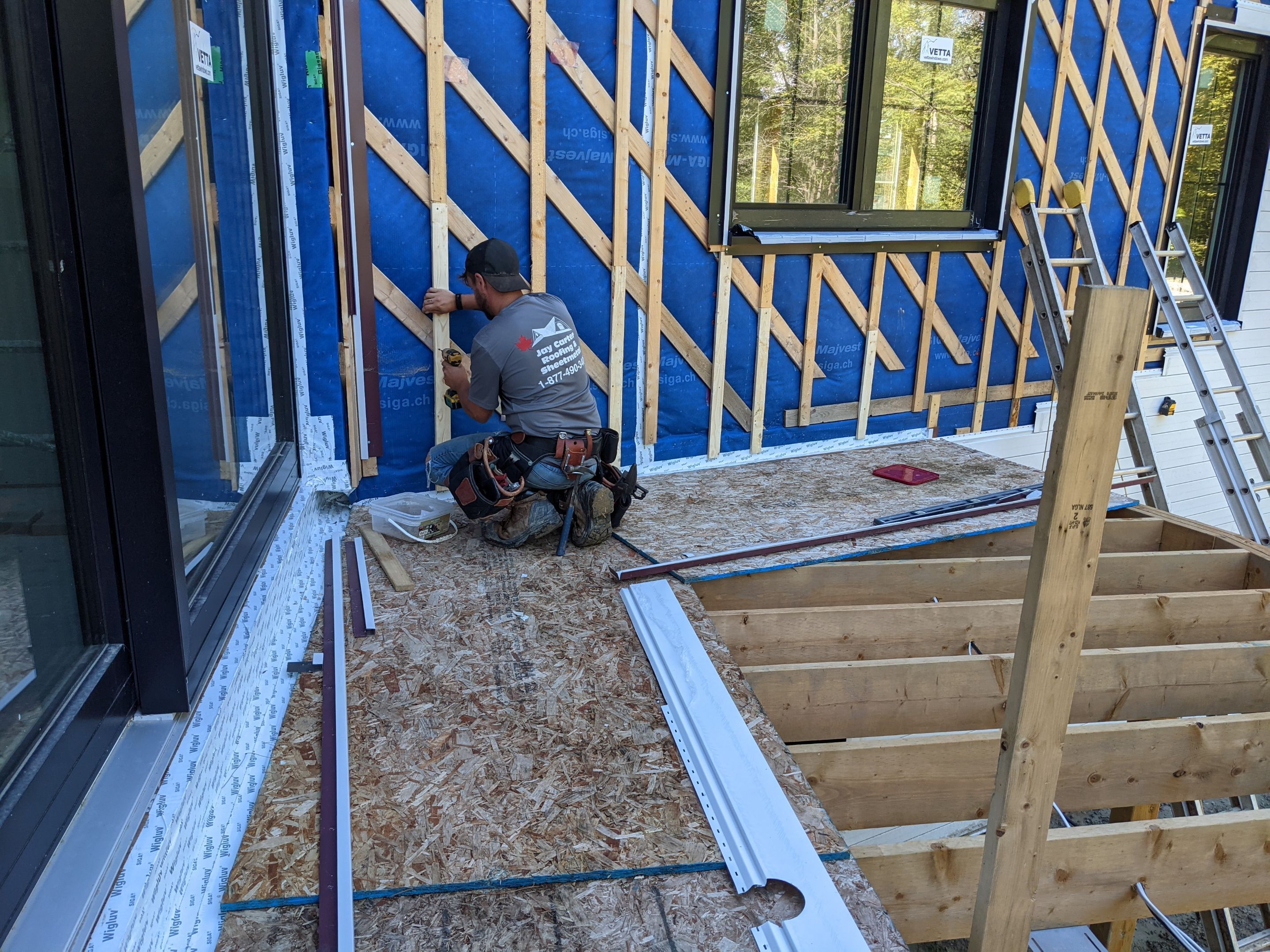 New Home Construction using 16" Standing Seam Panels by Jay Carter Roofing & Sheet Metal