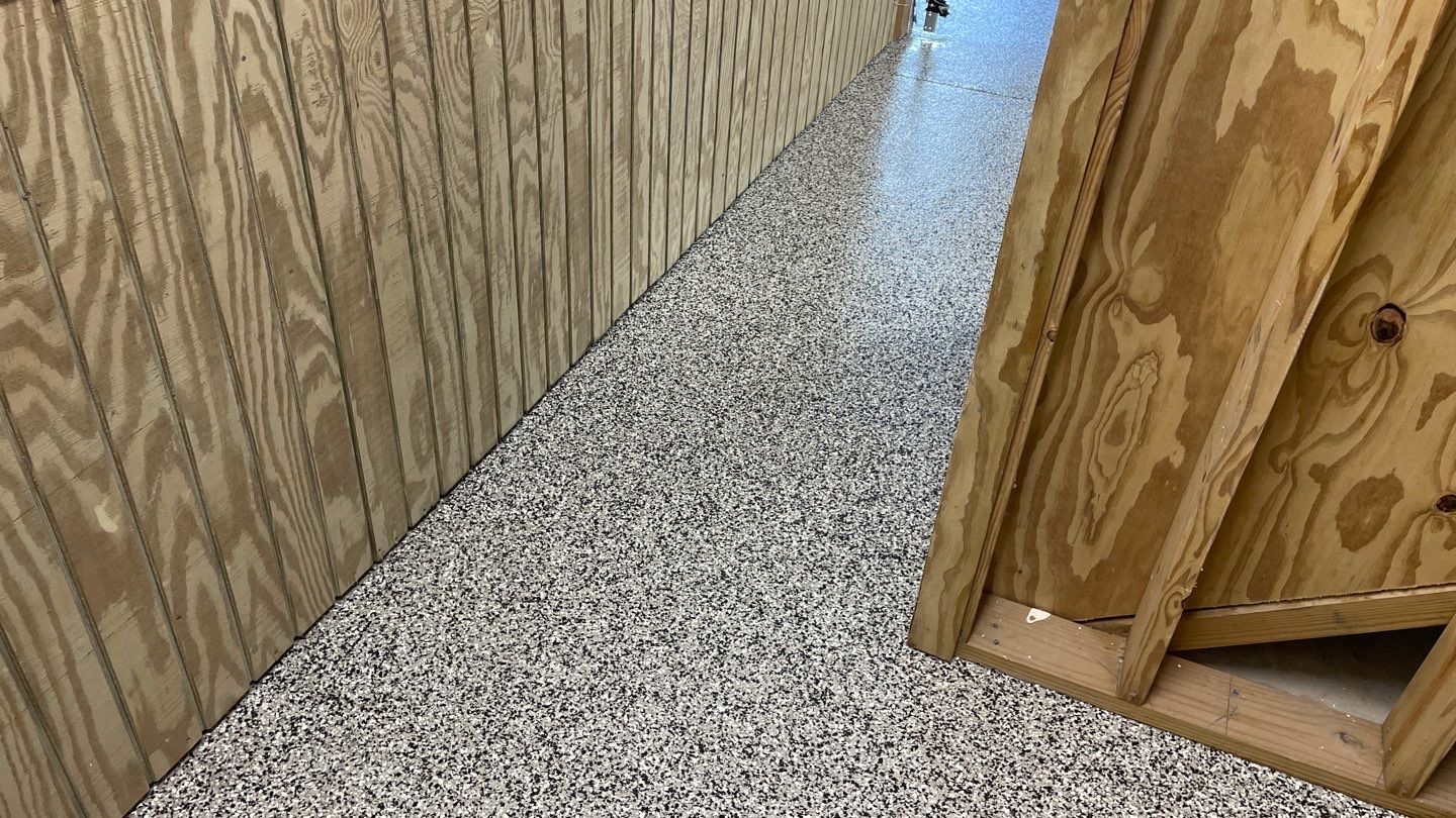 Garage TransFLOORmation using Domino by Innovative Concrete Coatings 