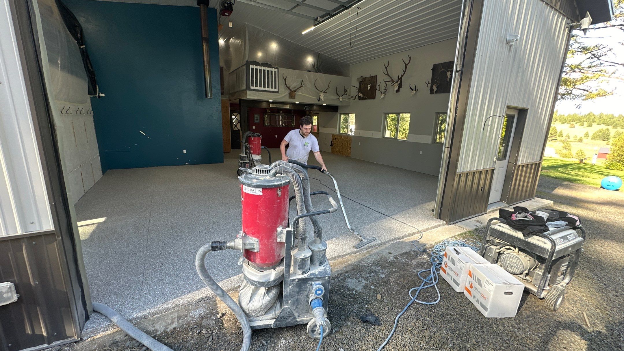 Shop Transformation using Pebble Beach by Croc Coatings, LLC