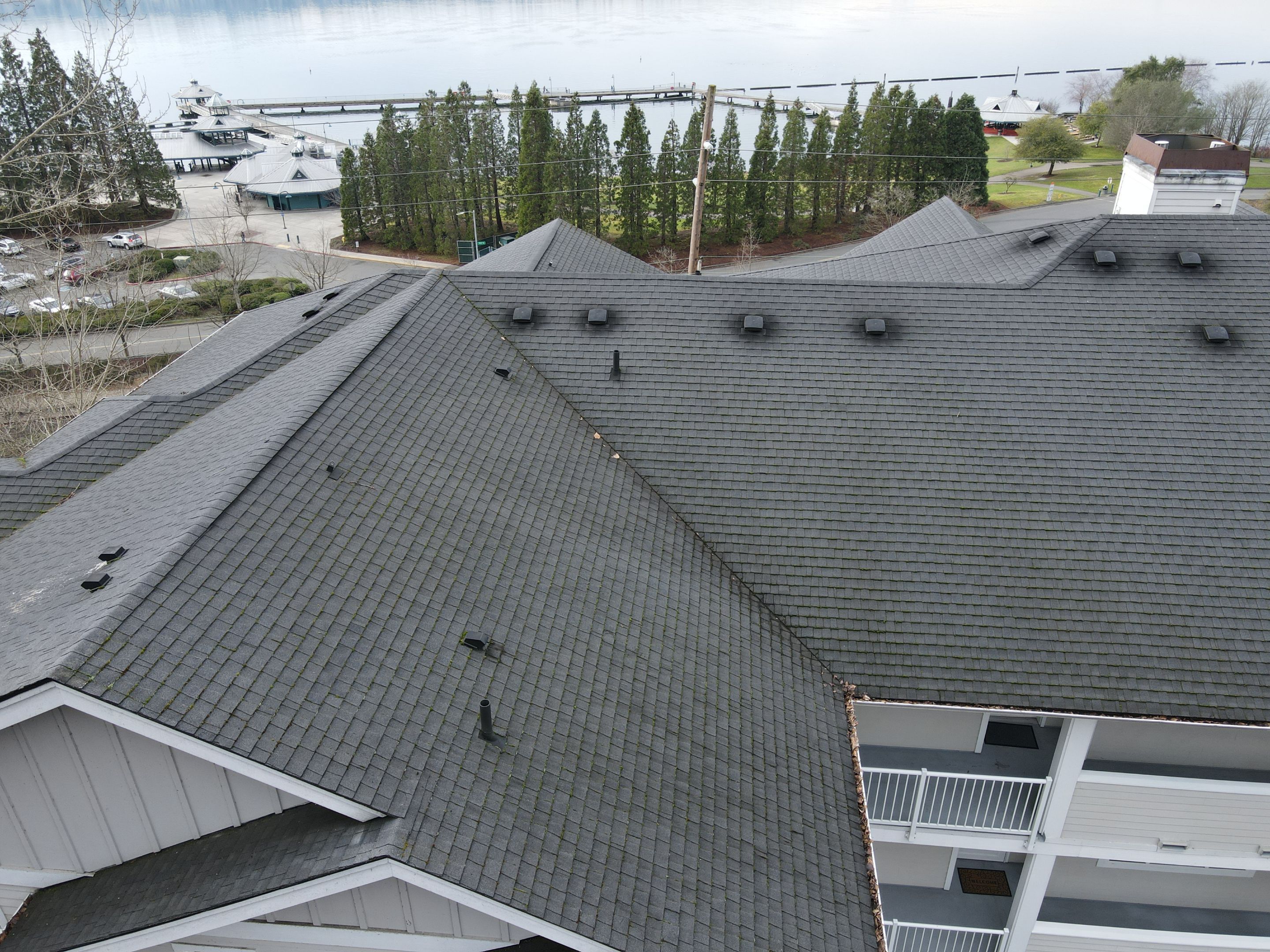 Condo complex on Lake Washington in Newcastle, WA needed a new roof by RoofSmart