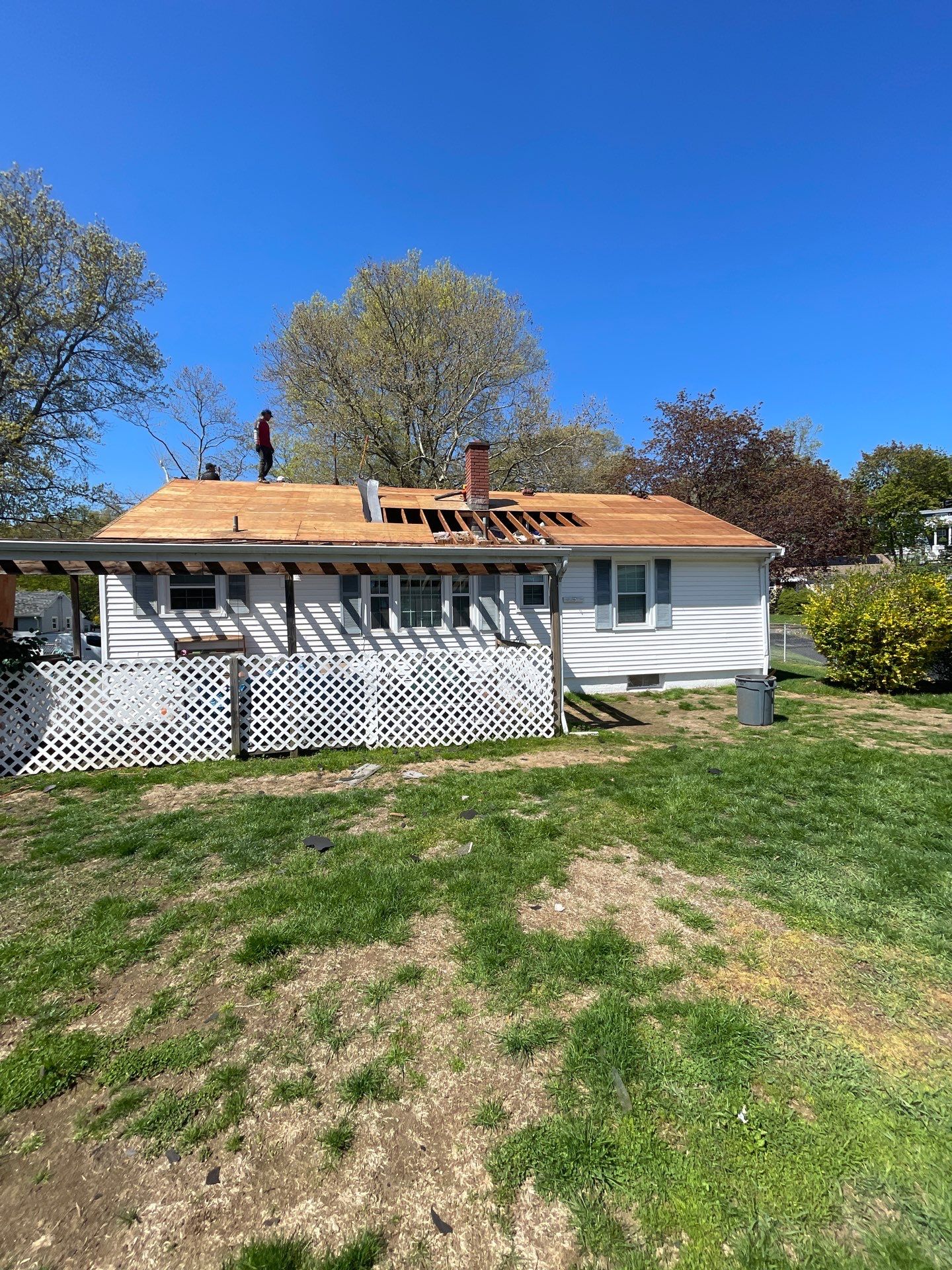 Residential Roofing Installation and Structural Plywood Replacement in Stratford by A Plus Exterior
