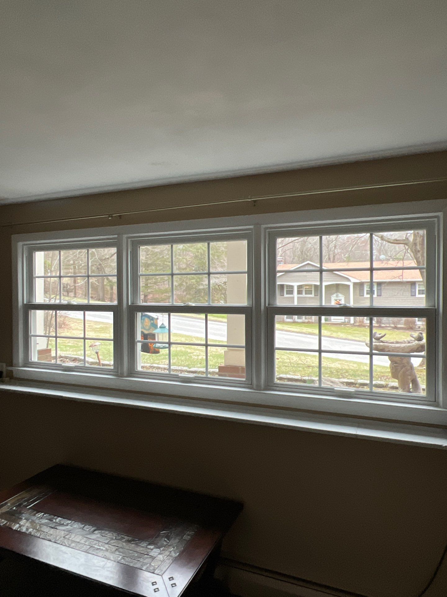Triple Window Installation with Clean, Balanced Design by DiGiorgi Roofing and Siding Inc