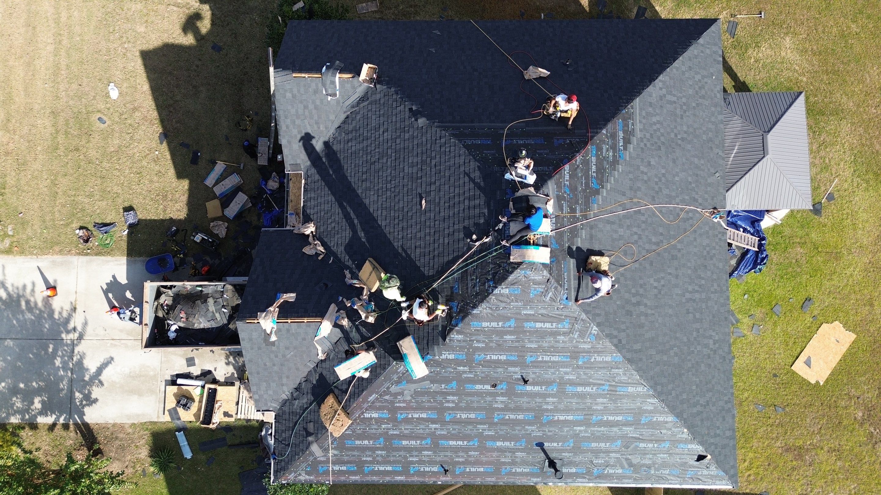 Roof replacement by hail damage by Just Brilliant Restoration JBR