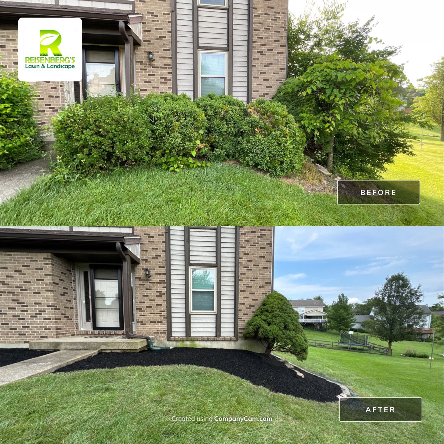 Complete Tear Out of Overgrown Landscape by Reisenberg’s Lawn & Landscape, LLC