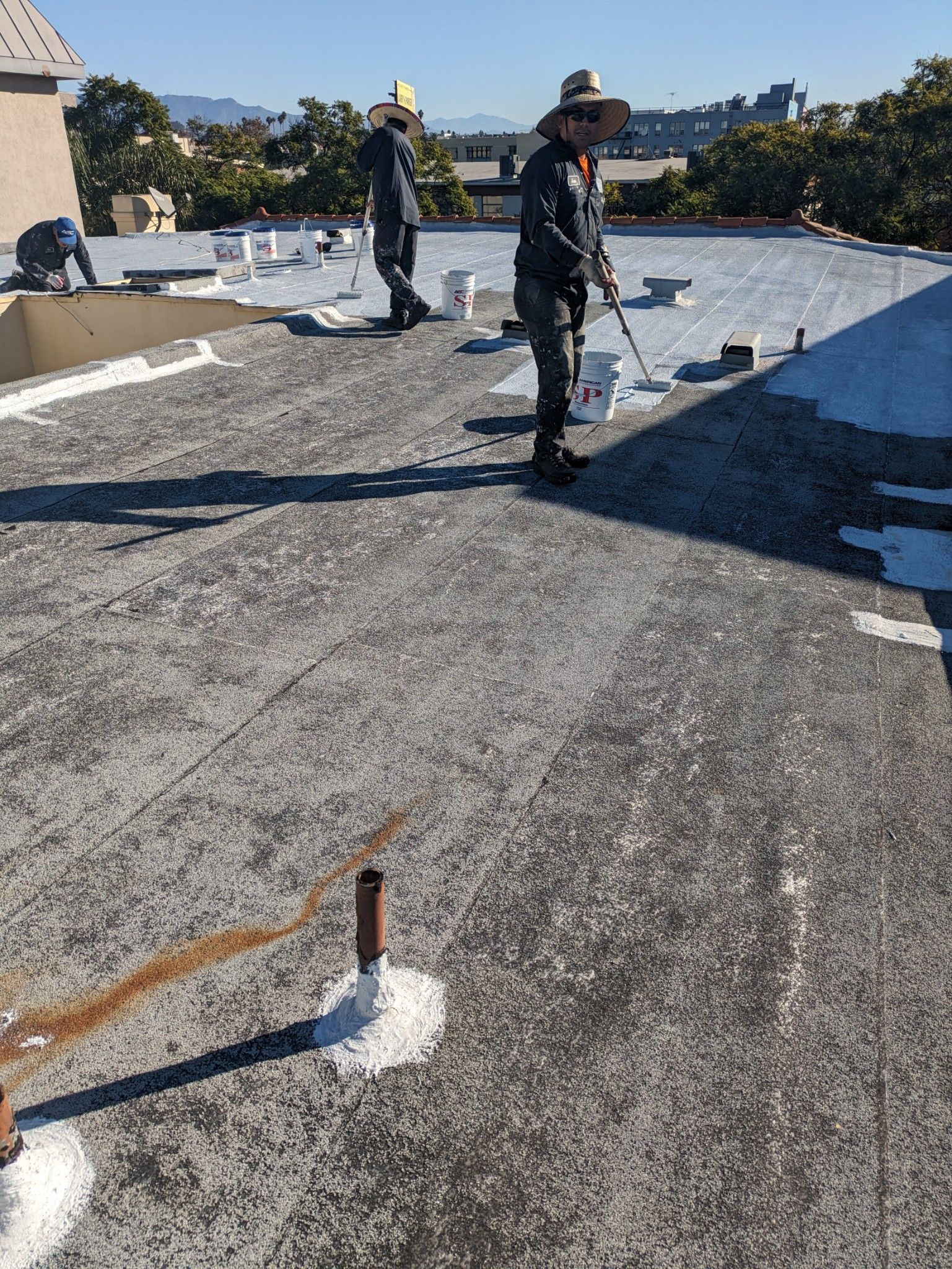 Commercial Silicone Roof System using American Standard Silicone System by Hull Brothers Roofing