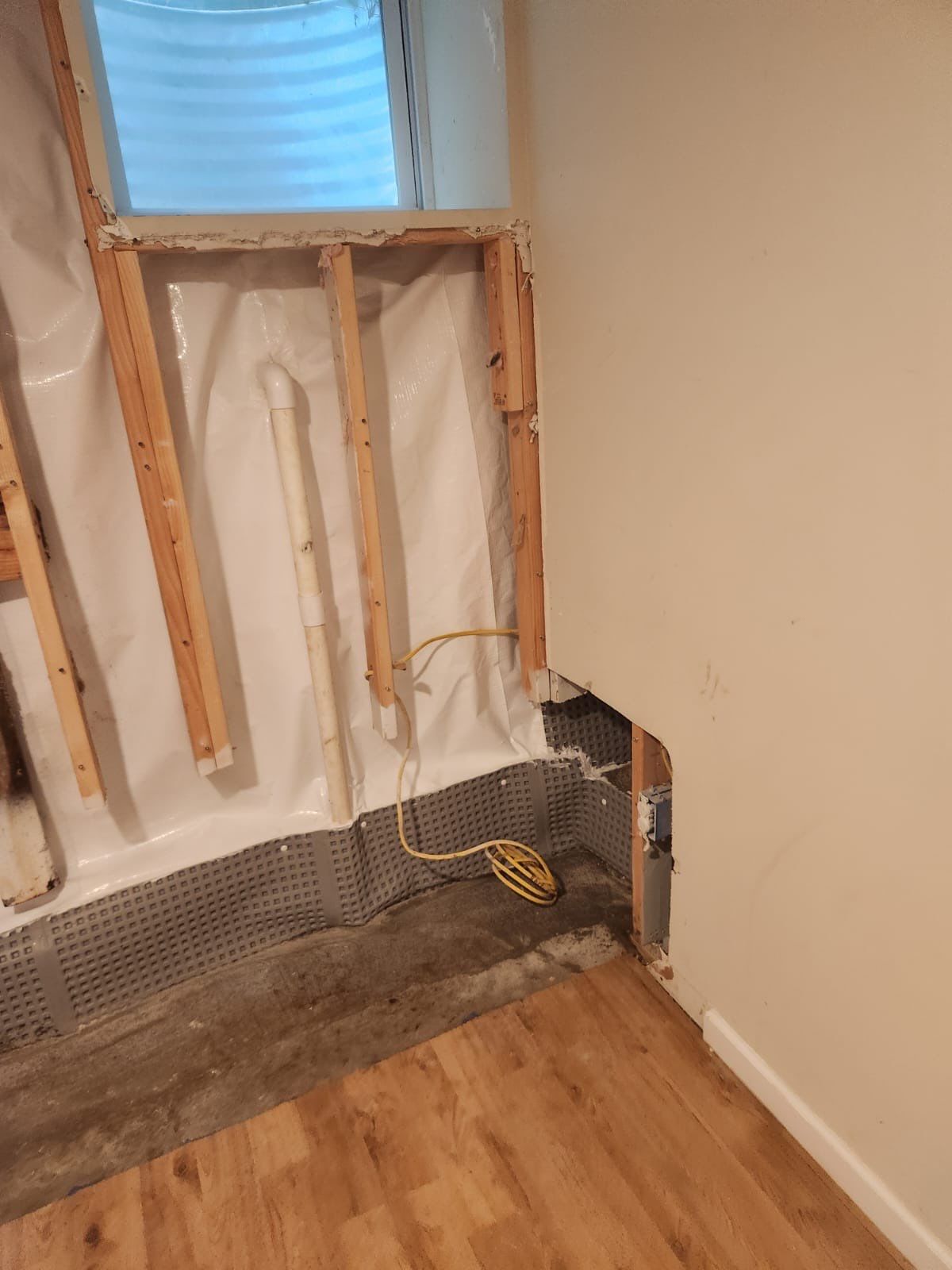 Interior French Drain & Wall Vapor Barrier Boonton NJ by Pure Service Pro, LLC 