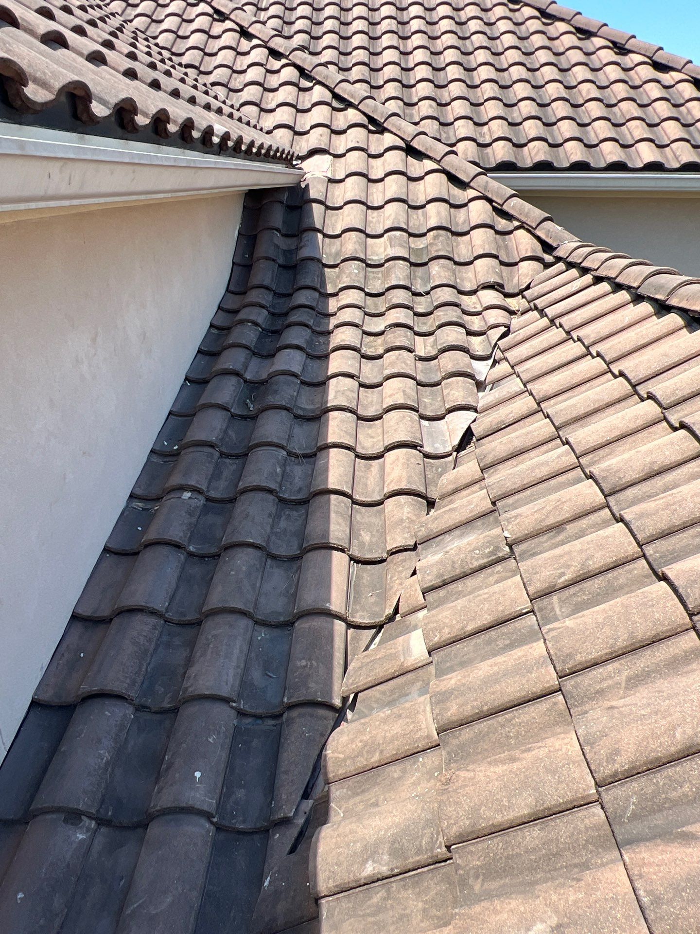 Residential Roofing Repair using tile by Roof Repair Company