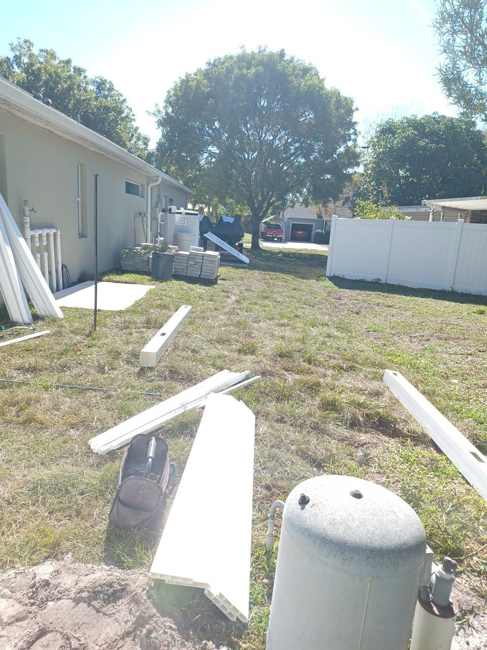 Venice, FL 6 ft. Tall White Vinyl Privacy Fence  by Asap fence and gates, LLC