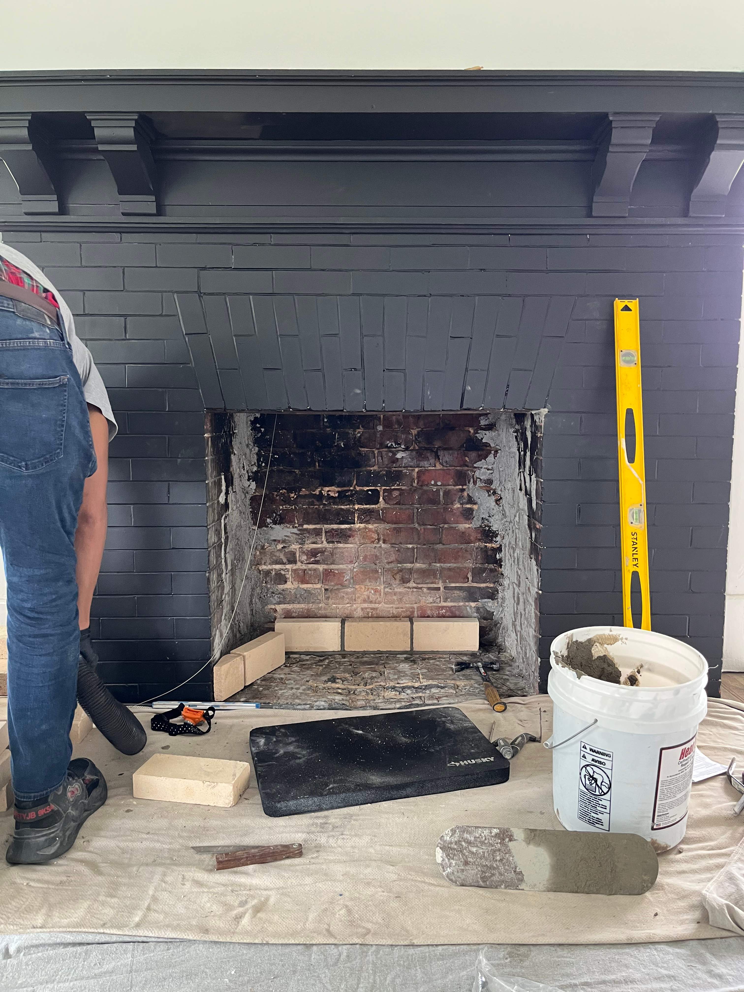 Wood Stove Installation and Fireplace Build by Premier Chimney and Roofing