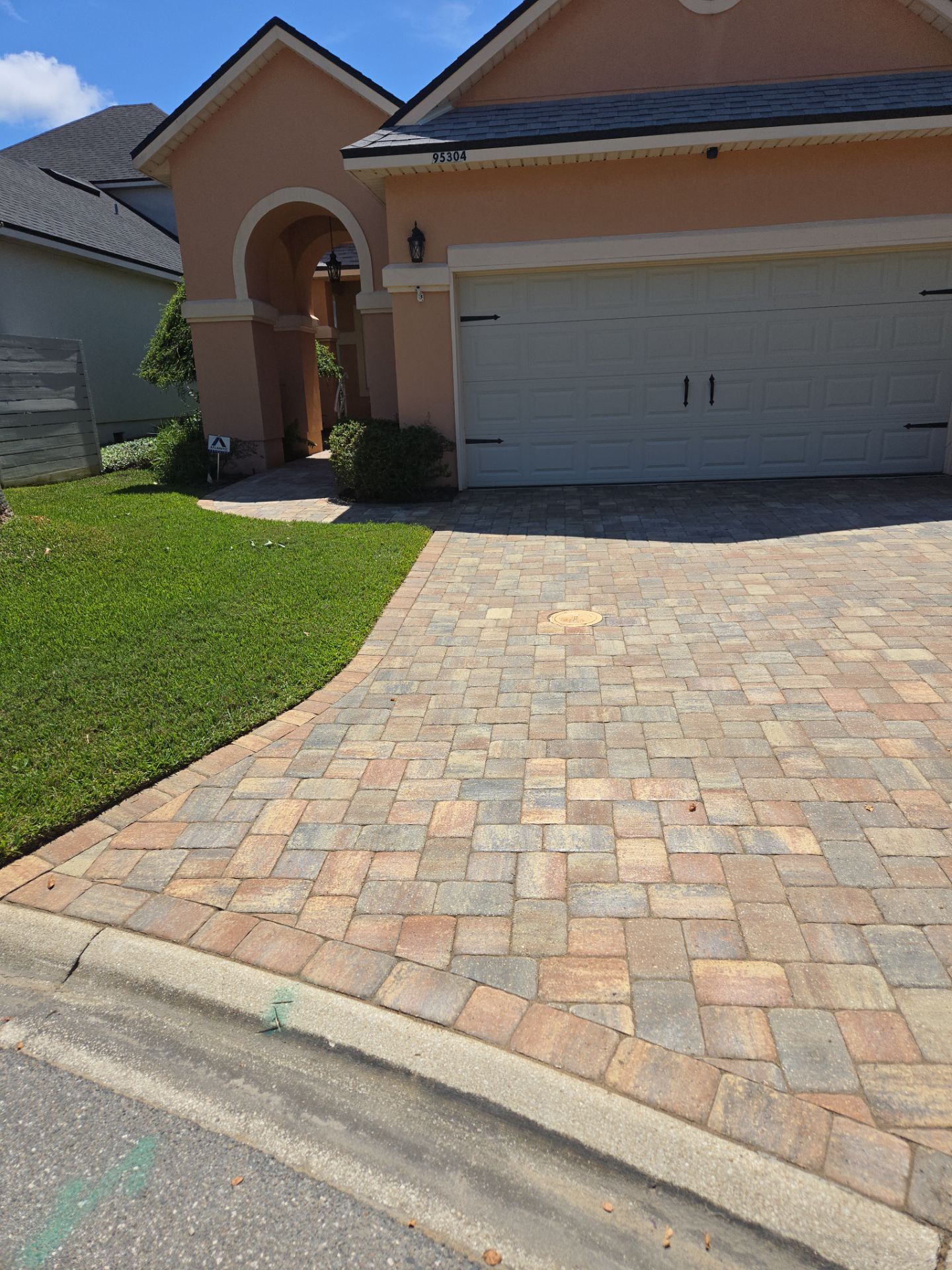Paver Driveway using Concrete Sealant by DuraSeal