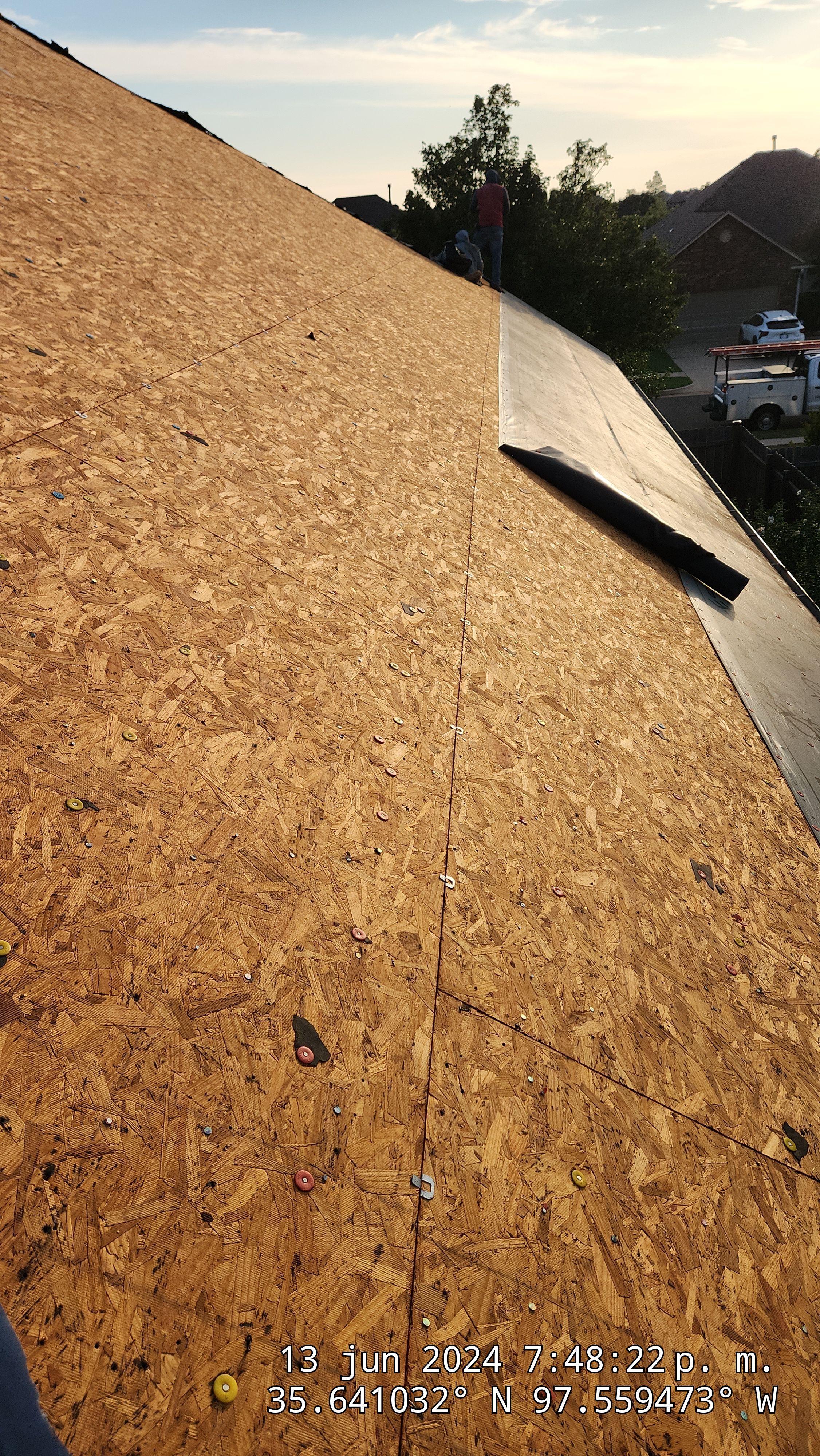 Reroof using GAF HDZ in Charcoal by Castillo Roofing