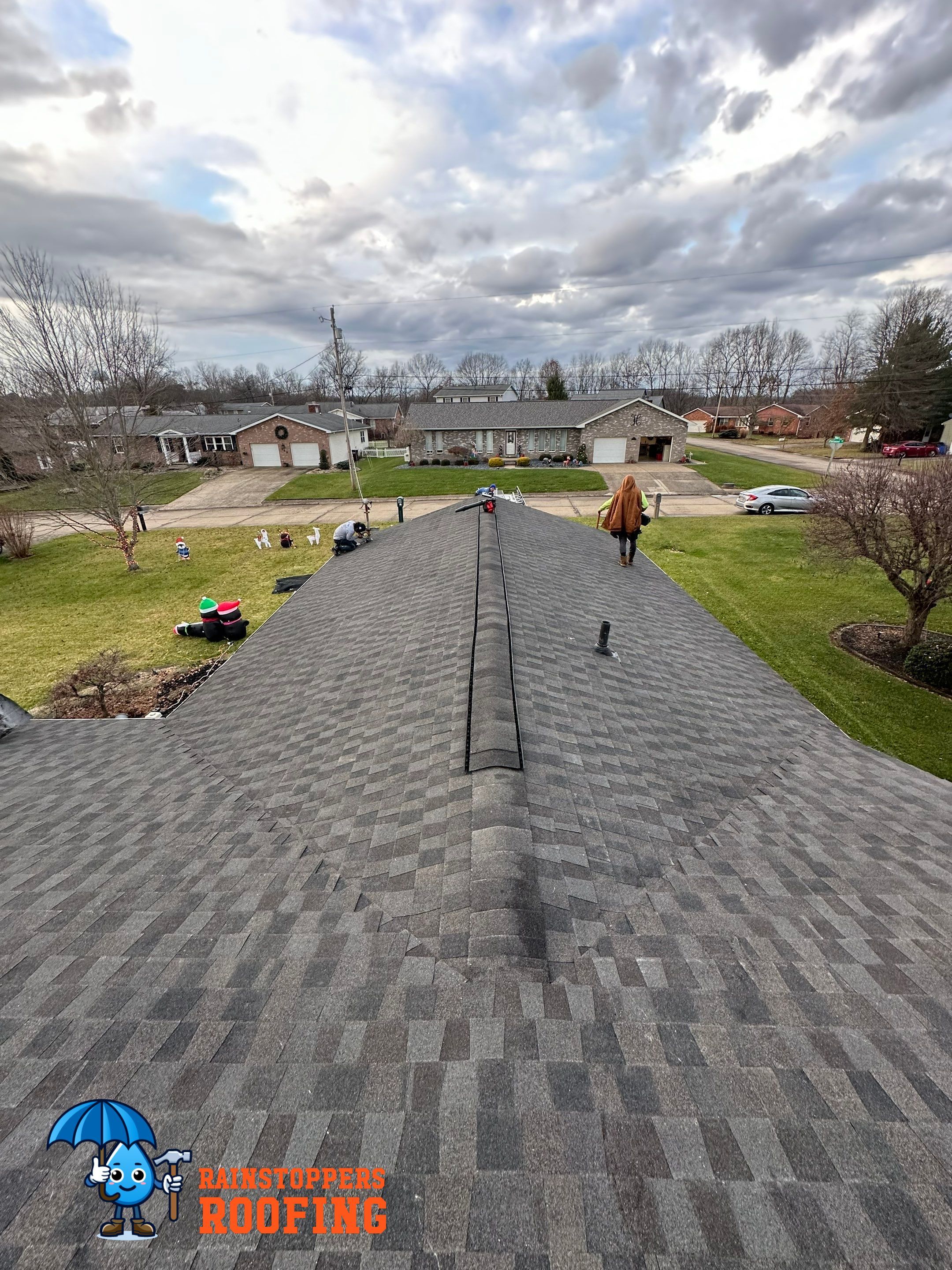 Residential Roofing Installation using GAF Timberline HDZ by Rainstoppers Roofing