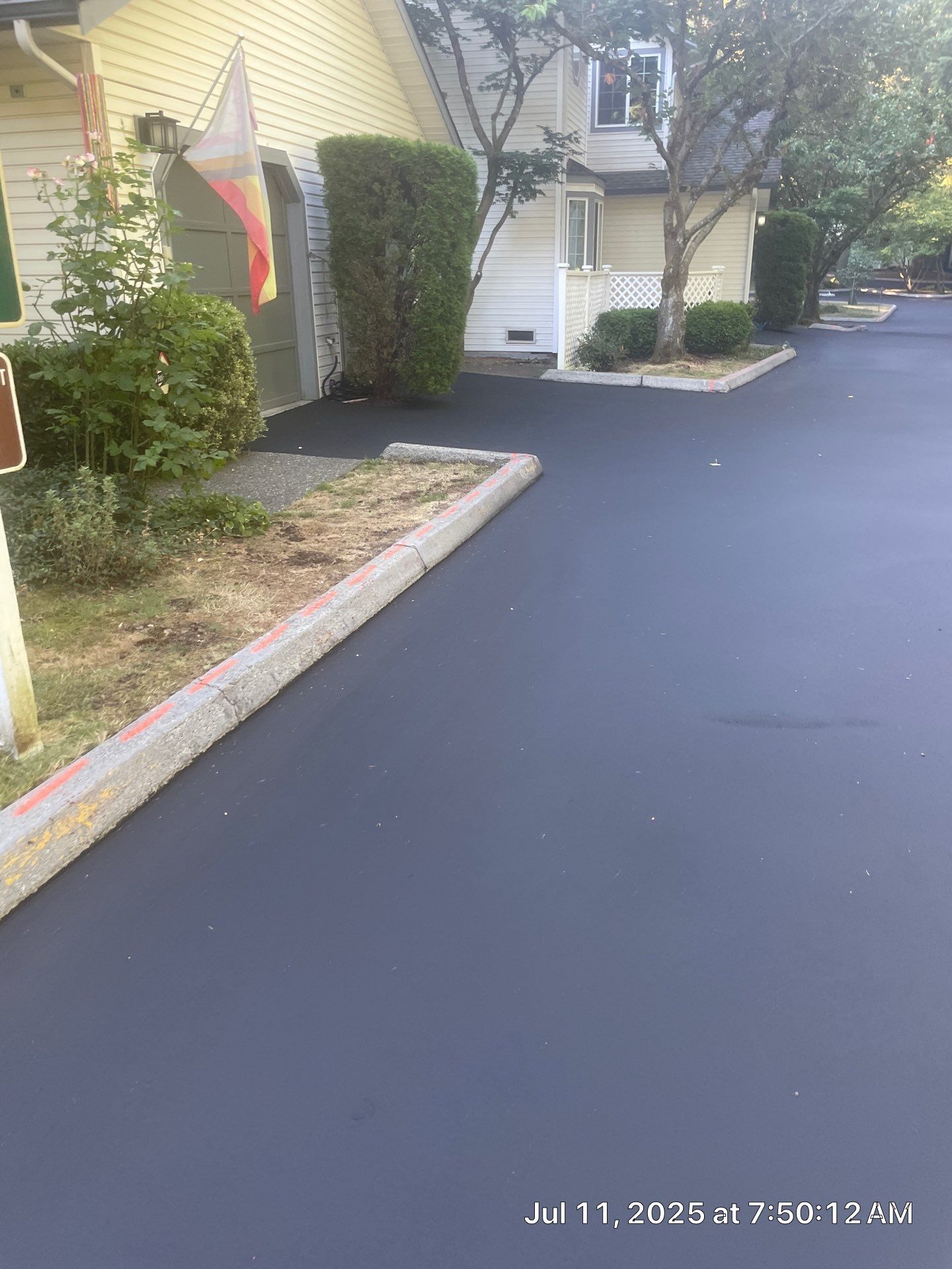 Curb Repaint | Seattle  by Jireh Asphalt & Concrete Inc 
