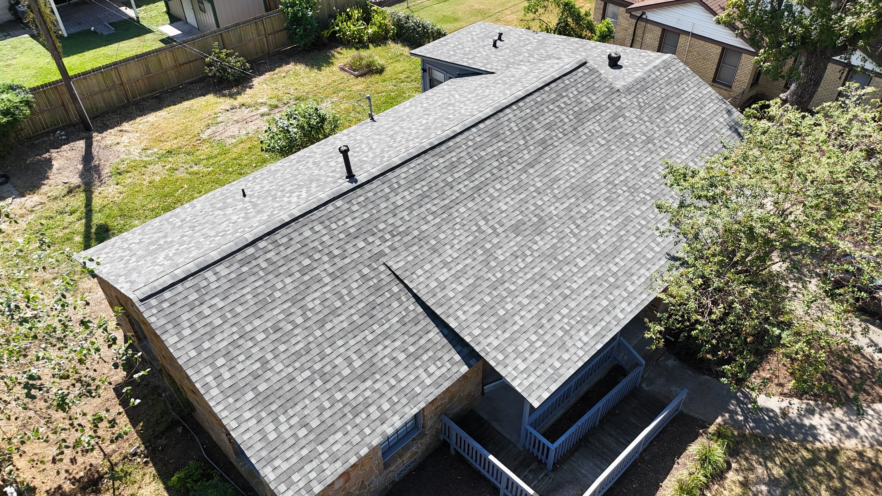 Roof Replacement after a 90-foot tree fell on it! by Core Four Roofing