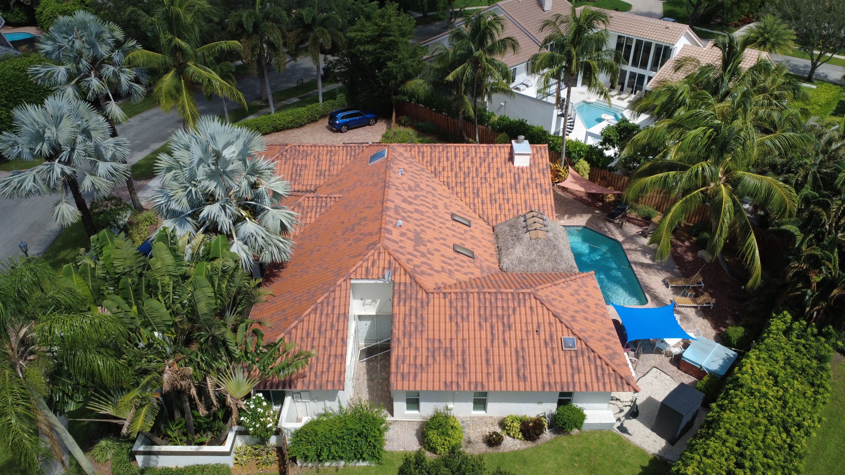 Residential Roofing Installation using 1" Nail strip metal roof by BLUES BROTHERS ROOFING