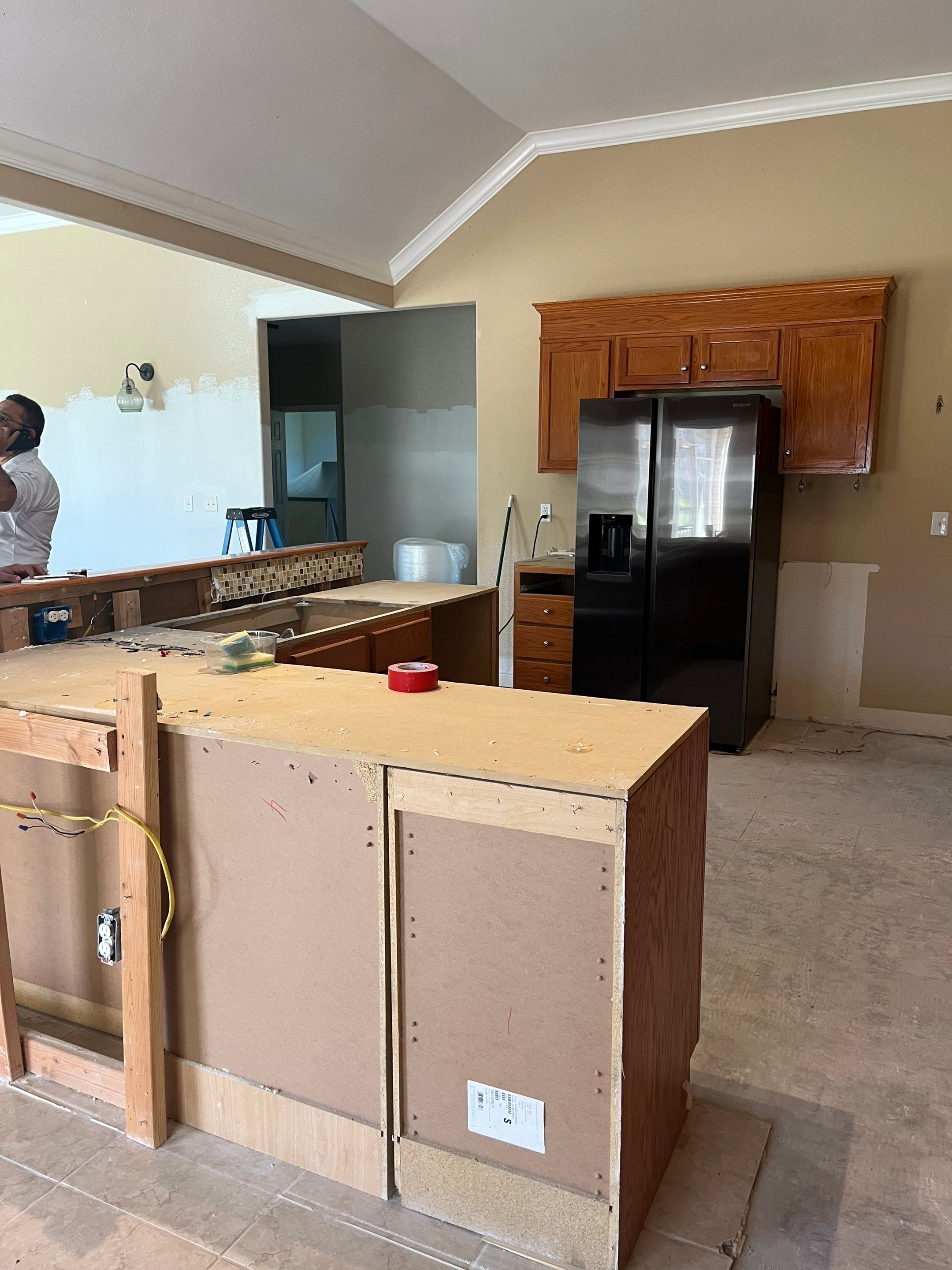 Kitchen Remodel and Water Damage Restoration Project by L&T General Contractors and Restoration INC