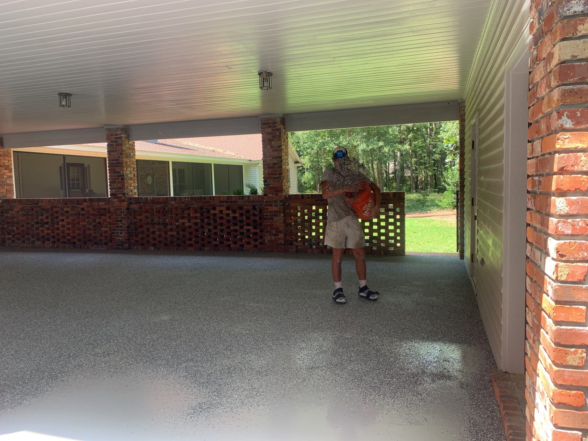 Silver Creek Carport by Deese Elite Concrete Coatings