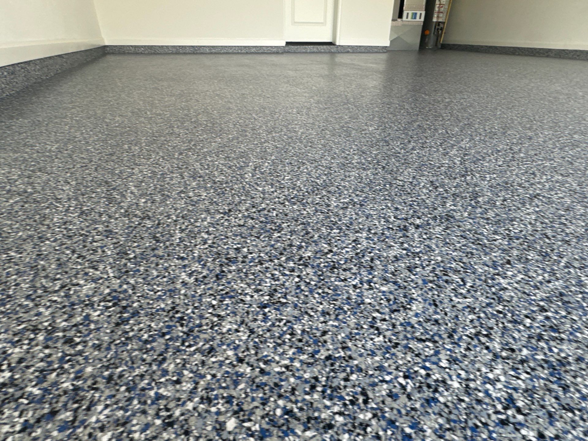 Garage Project in Newberry, FL in Denim by Cross Creek Concrete Coatings