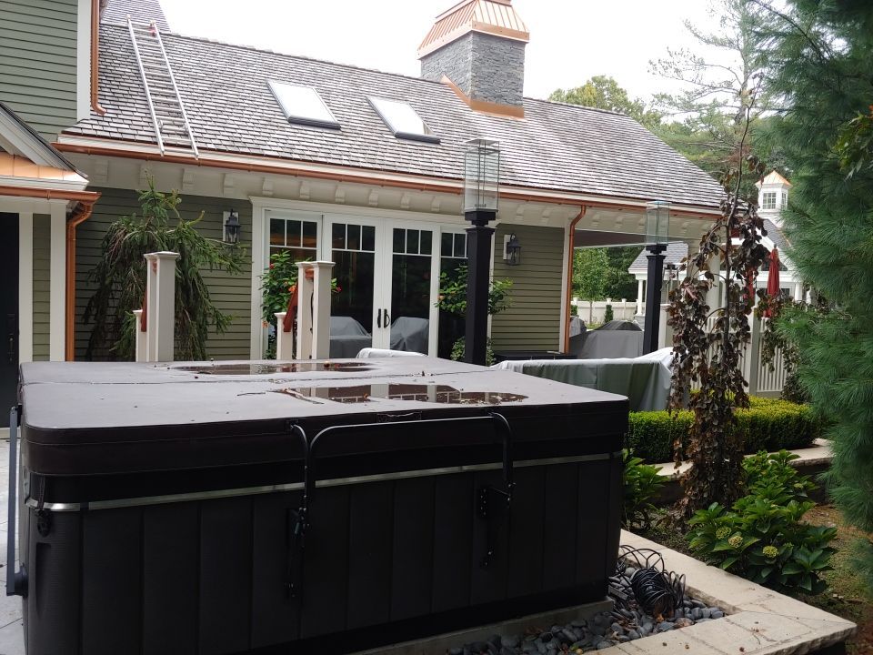 Berkley, MA Gutter Installation using 6" Coppertone Half Round Aluminum Gutter by Gutter Pro Enterprises