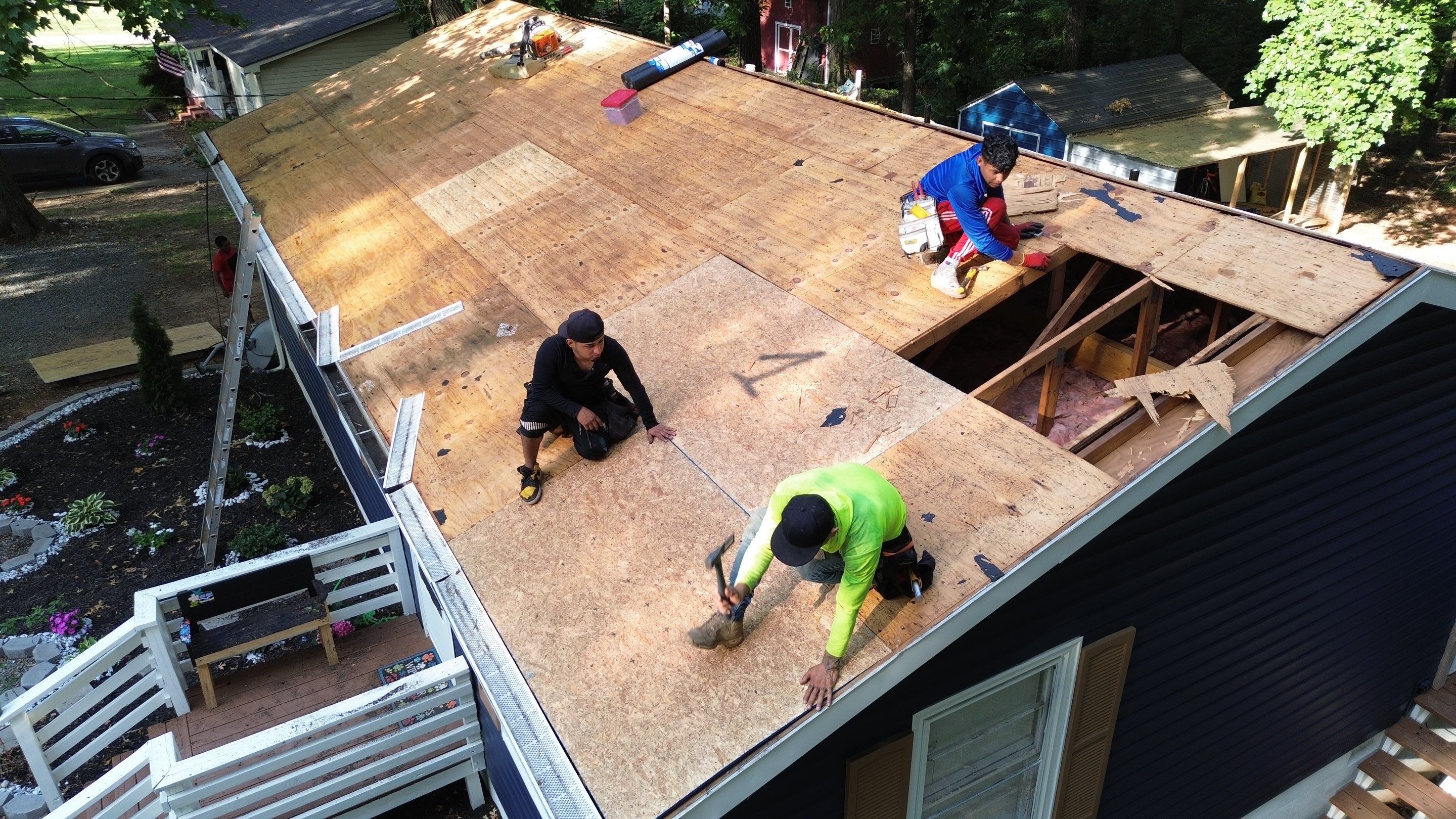 Roof replacement, gutters and interior repair by hail damage by Just Brilliant Restoration JBR