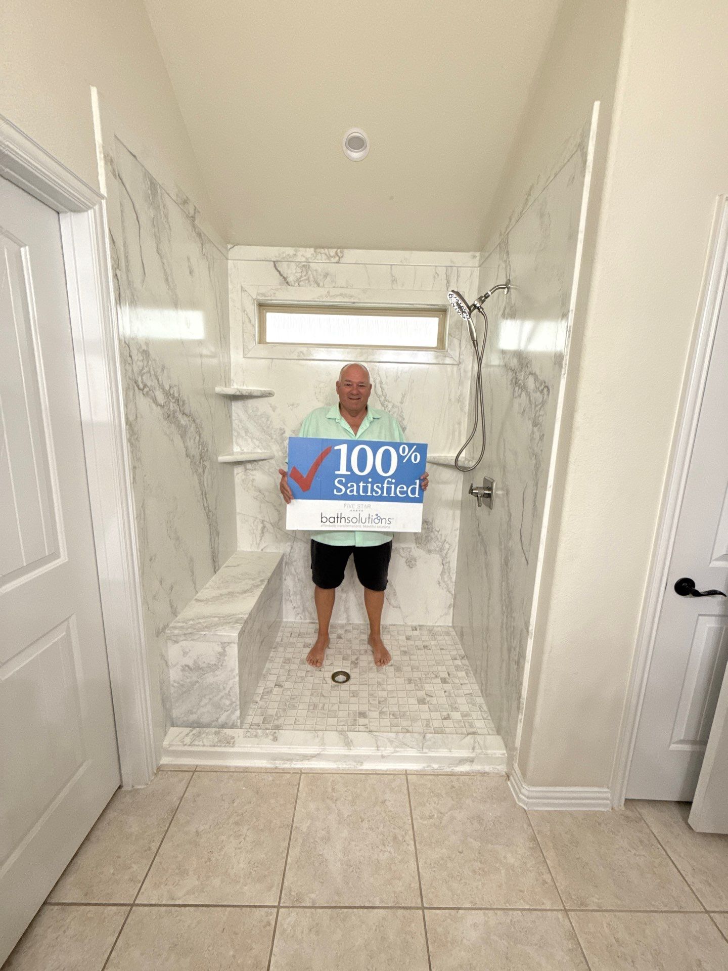 Shower remodel in Buda by Lane Lauritsen - The Hill Country, Texas