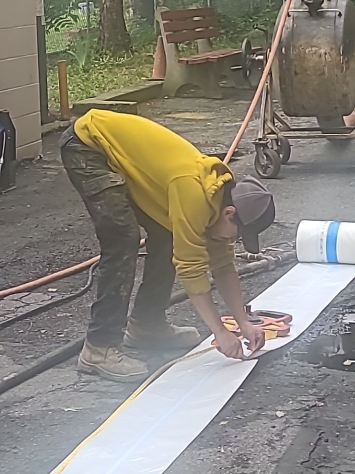 Sewer Repair using Perma-Liner through two manholes by Sureway Comfort John Wilcox Plumbing Heating Cooling