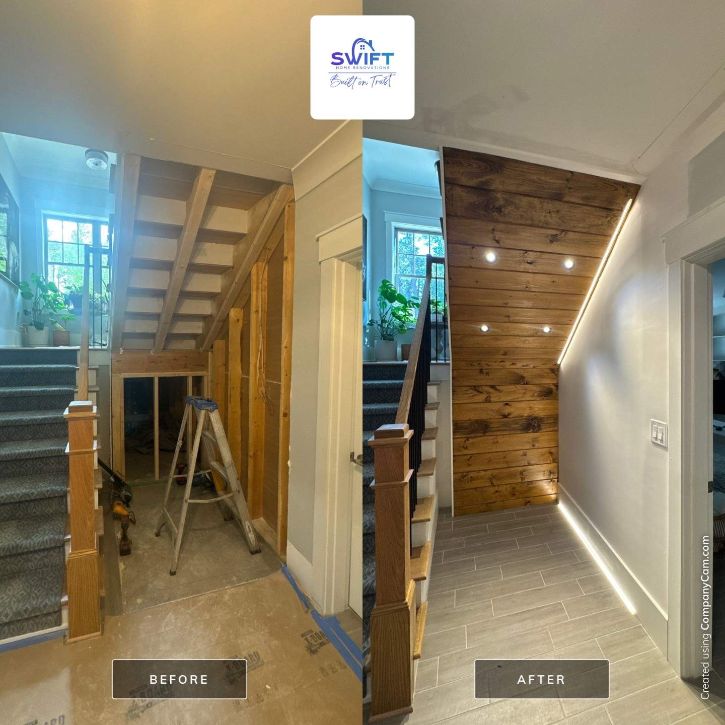 Modern Marietta Interior Renovation with Custom Built-ins and Wine Cellar by Swift Home Renovations