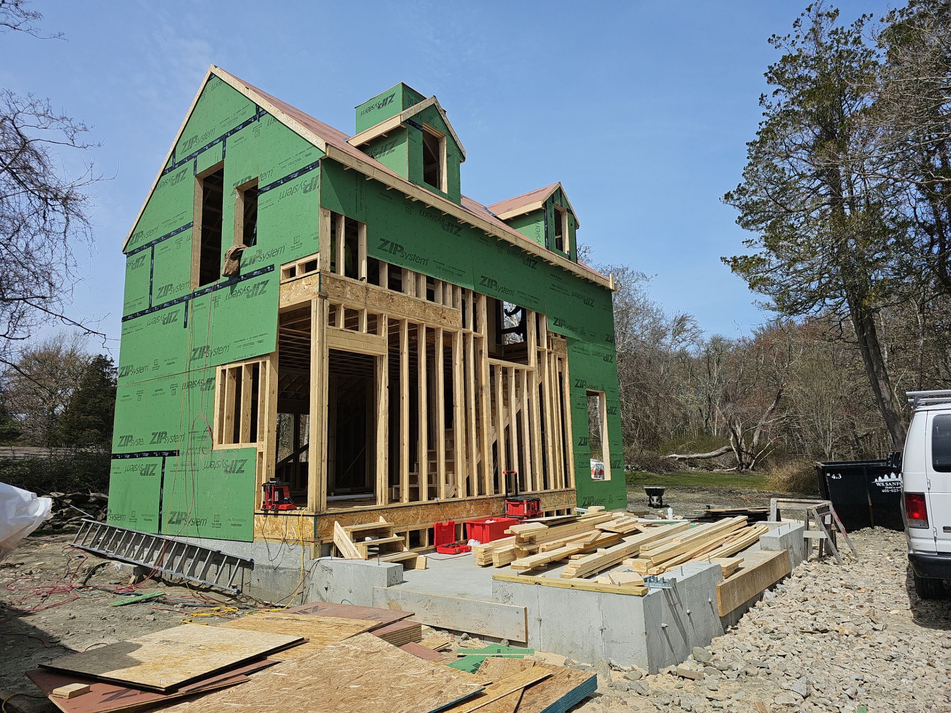 New Construction HVAC Installation using Mitsubishi by Ocean State Air Solutions