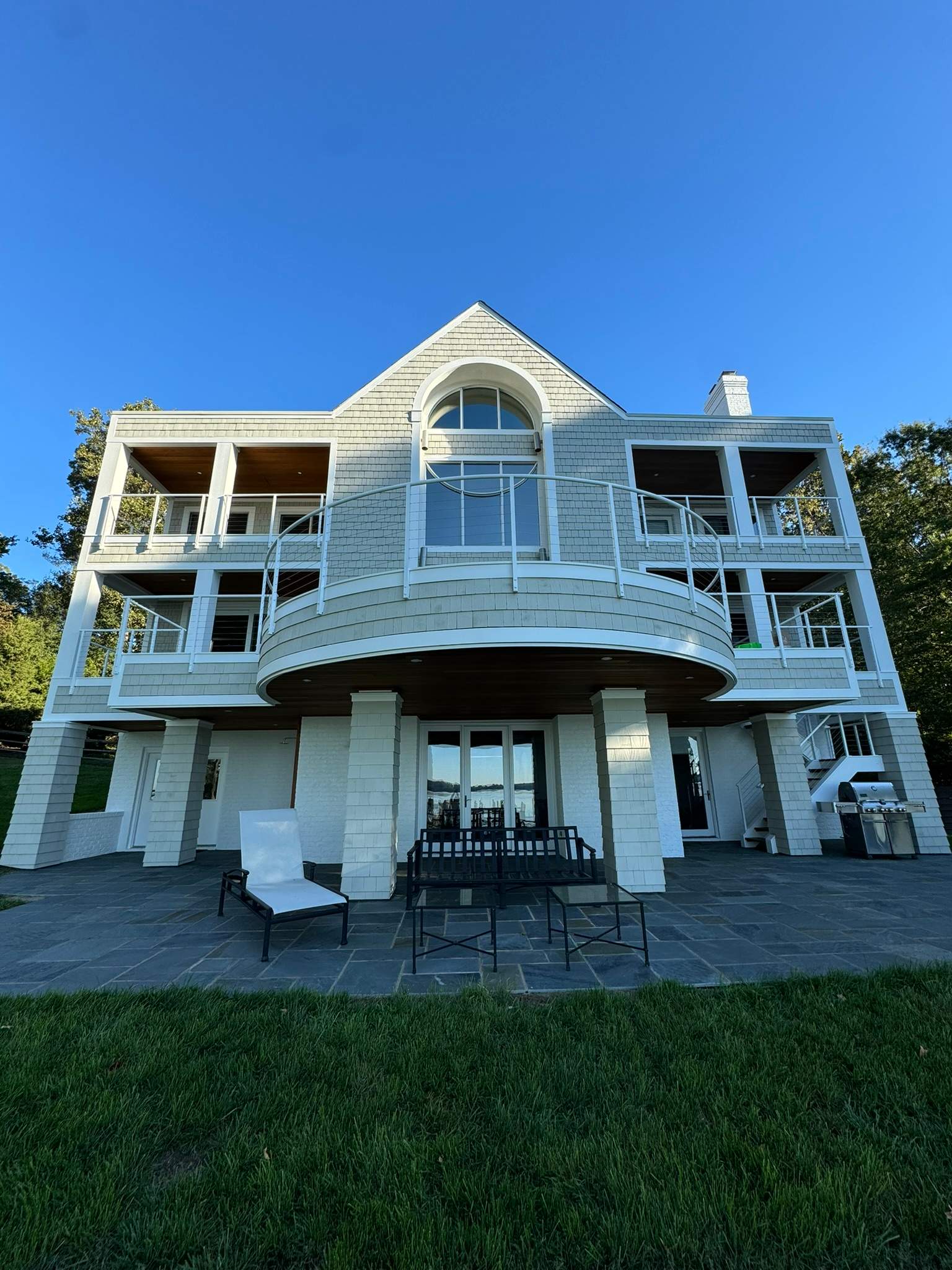 Custom Aluminum Cable Railing System – Face Mounted – Lorton, VA by Capitol Iron Works