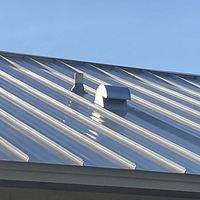 24ga 1.5" Mechanical Seam Sandstone  by Total Roofing System The Metal Roof Experts