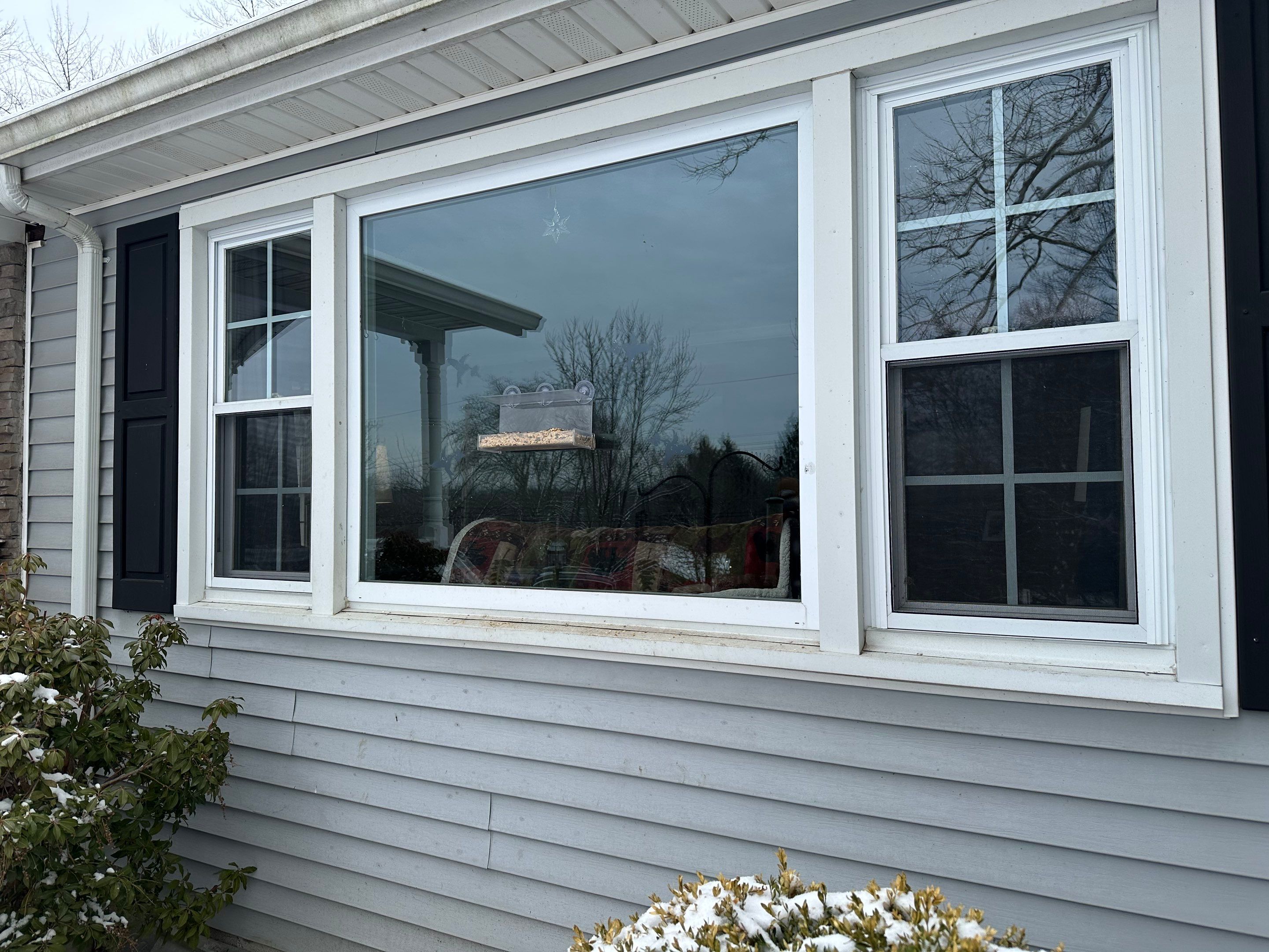 Bow Window install in Poughkeepsie  by roberts roofing
