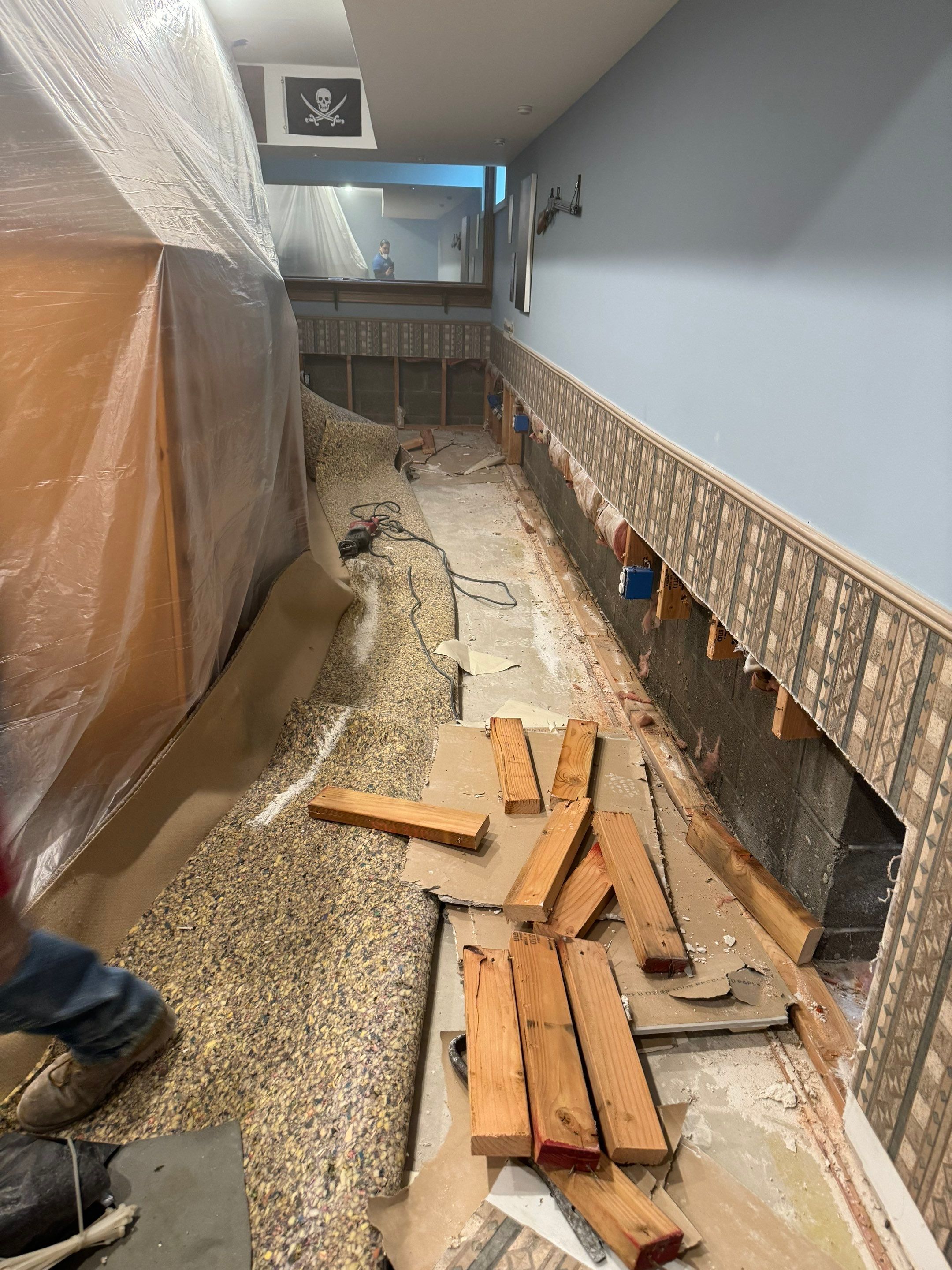 Interior French Drain With Radon Seal & Mold Remediation in Wall Township by Pure Service Pro, LLC 