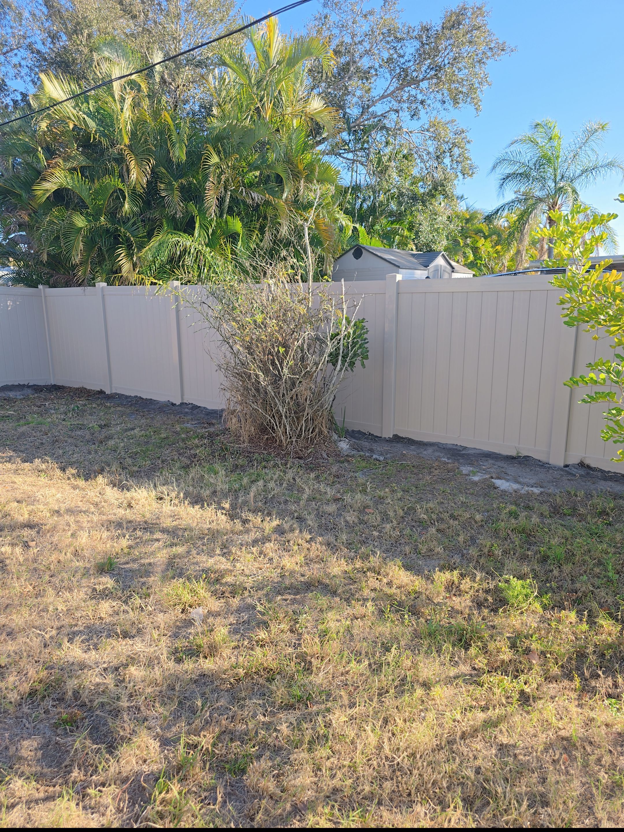 Custom Color Vinyl Fence in North Port by True Fence LLC