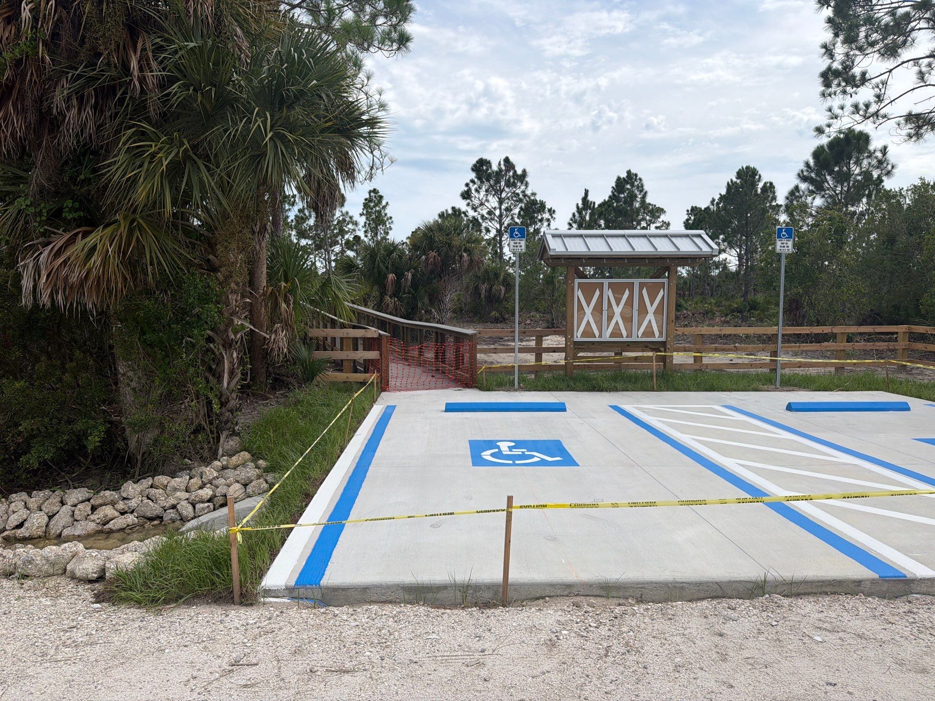 ADA-Compliant Parking Stall Installation and New Layout Line Striping in Englewood by Everline Coatings & Services - Southwest FL