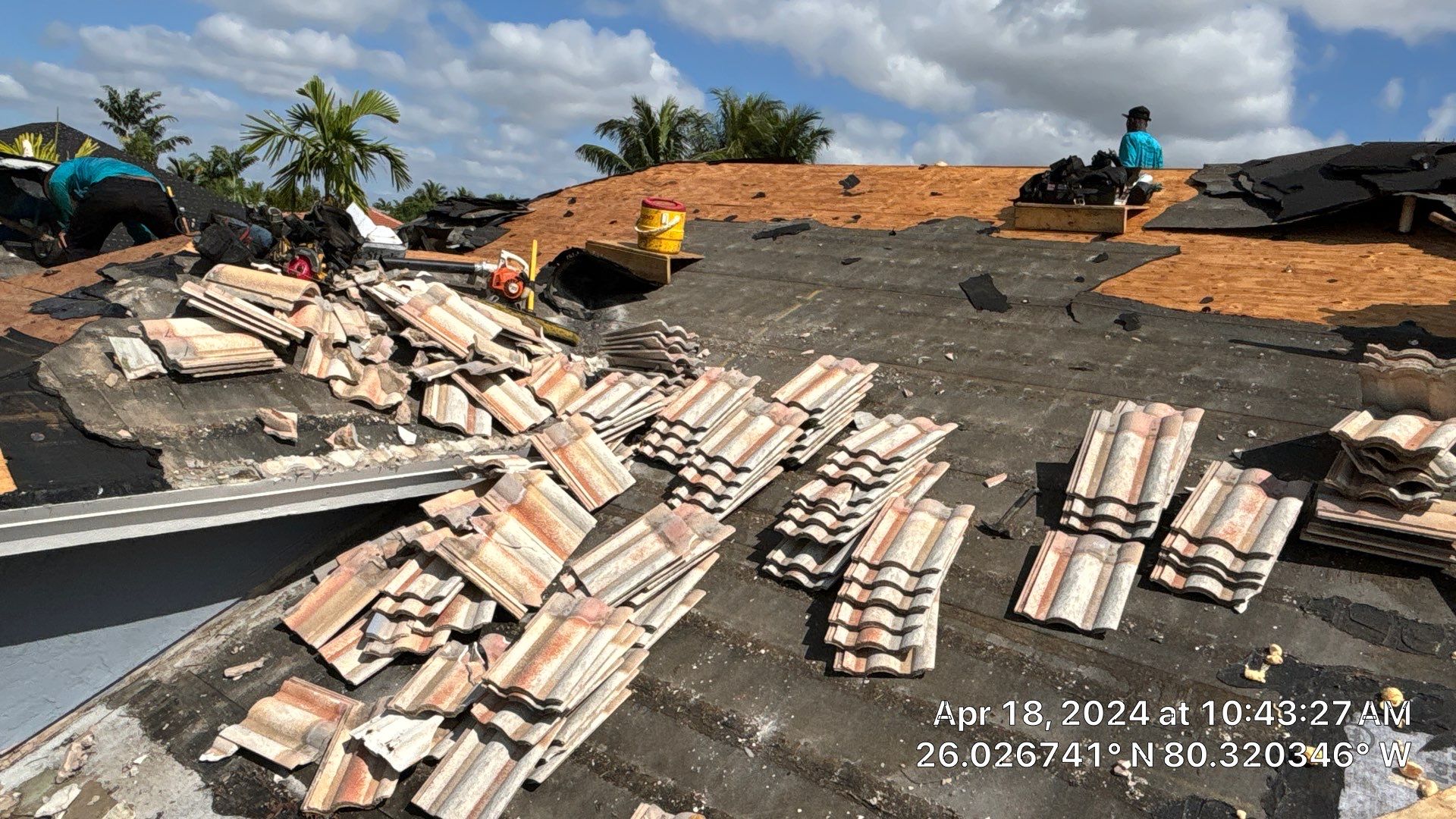 Roof Replacement from Tiles to Metal by Earl W. Johnston Roofing LLC