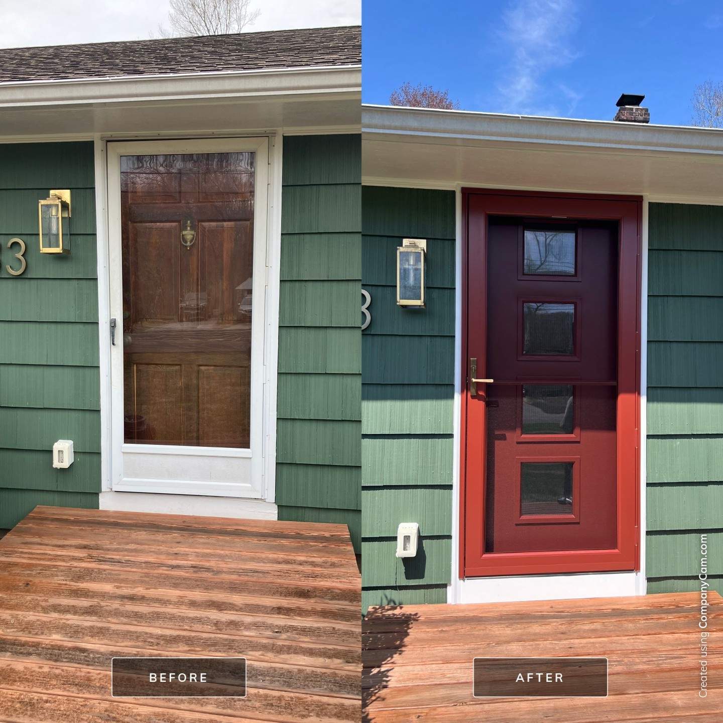 Front Entry Door Replacement by DiGiorgi Roofing and Siding Inc