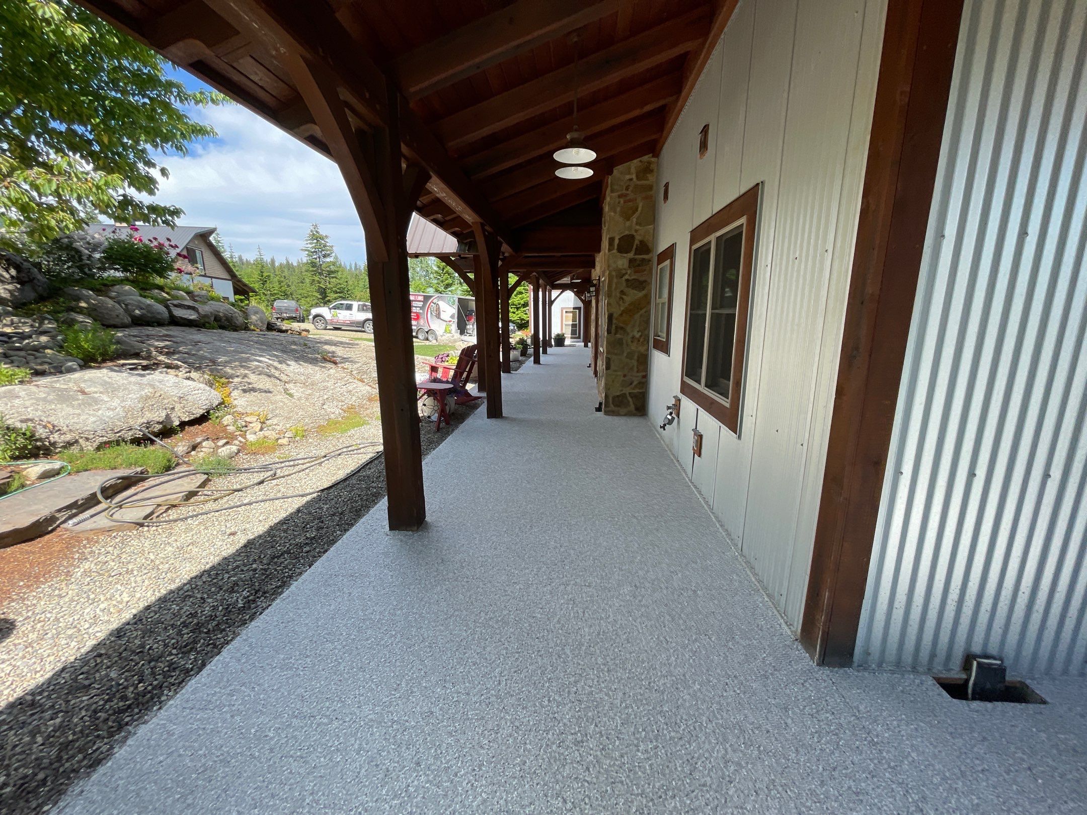 Patio Transformation using Mt Everest by Croc Coatings, LLC
