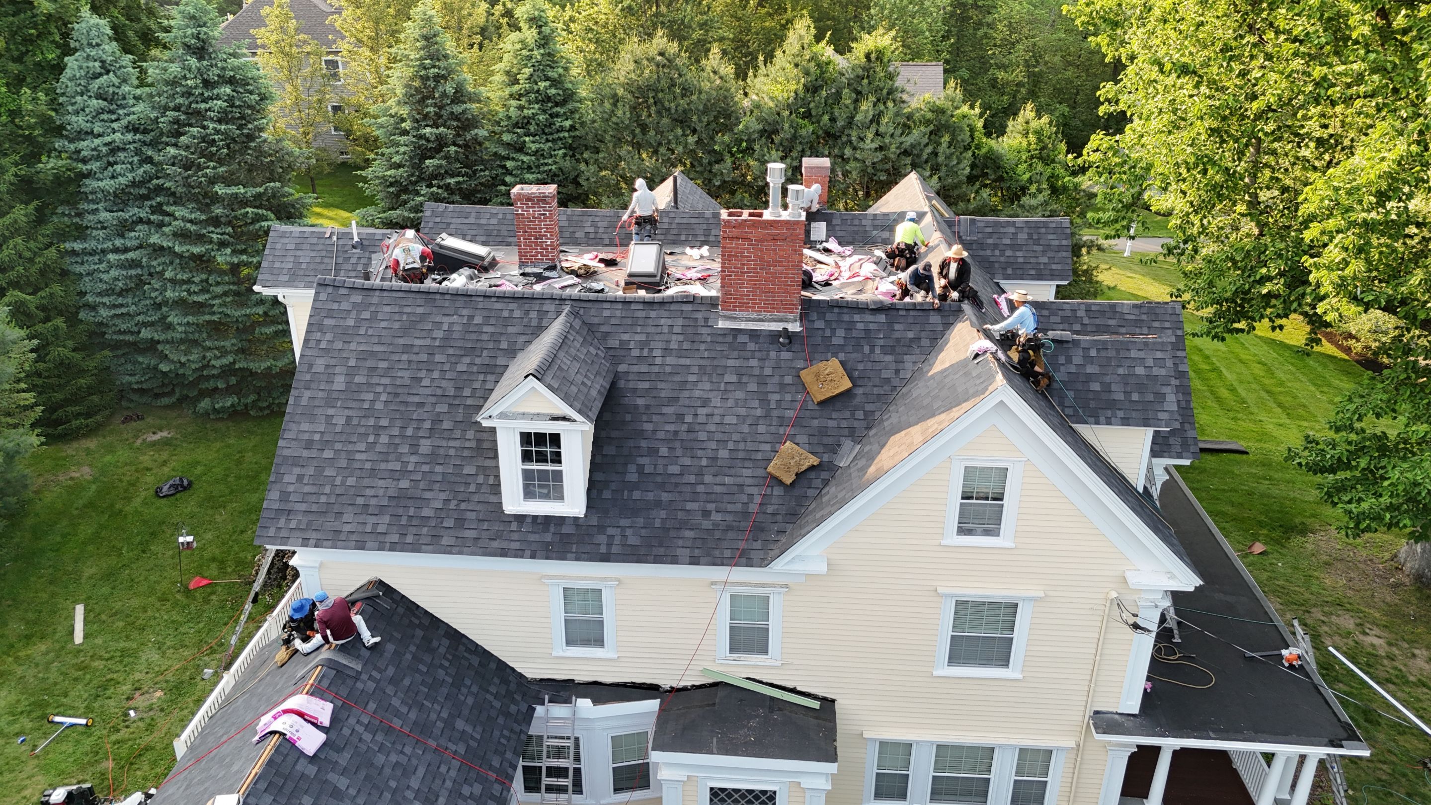 Full Roof Replacement & EPDM Restoration – North Andover, MA by Mighty Dog Roofing of Greater Middlesex County