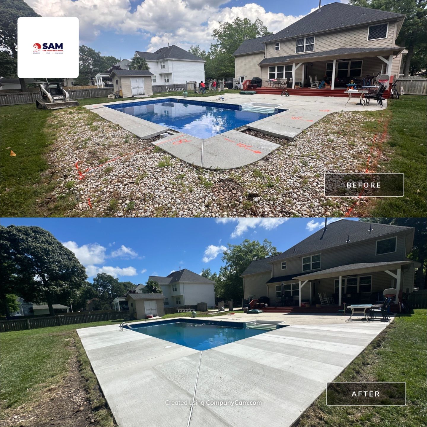 Project in Virginia Beach by Sam The Concrete Man Virginia Beach