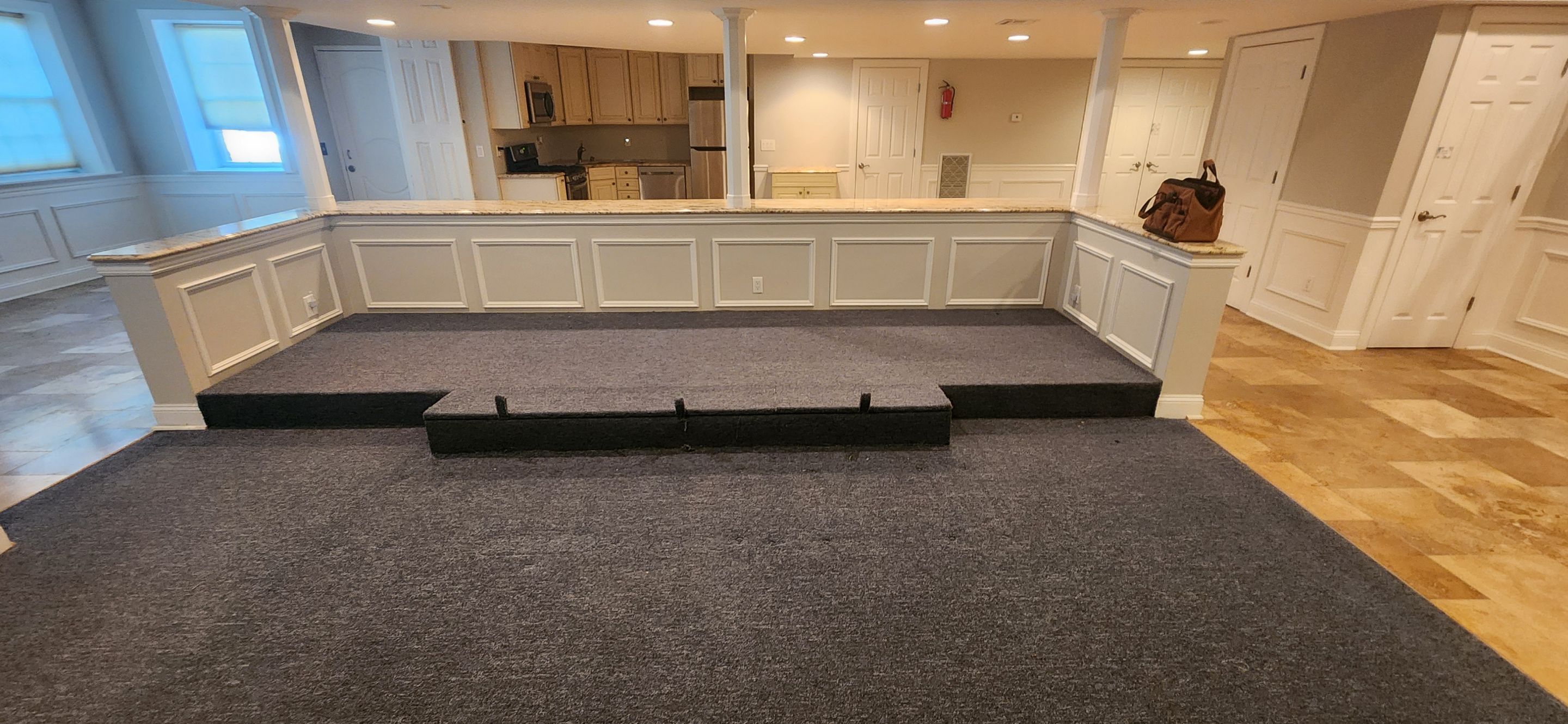 Large Format Tile Installation by Footprints Floors Morristown